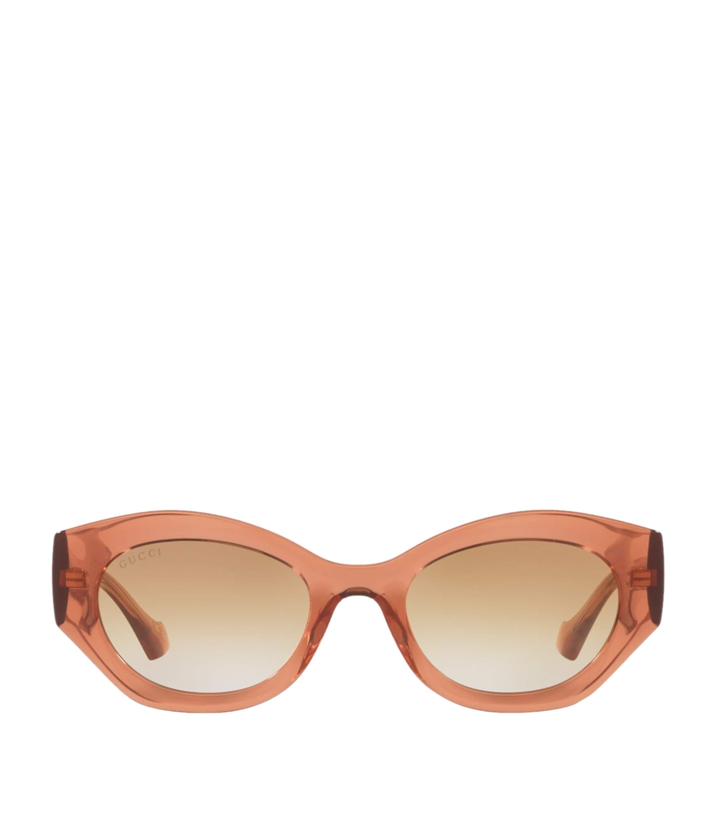Gucci Injected Oval Sunglasses