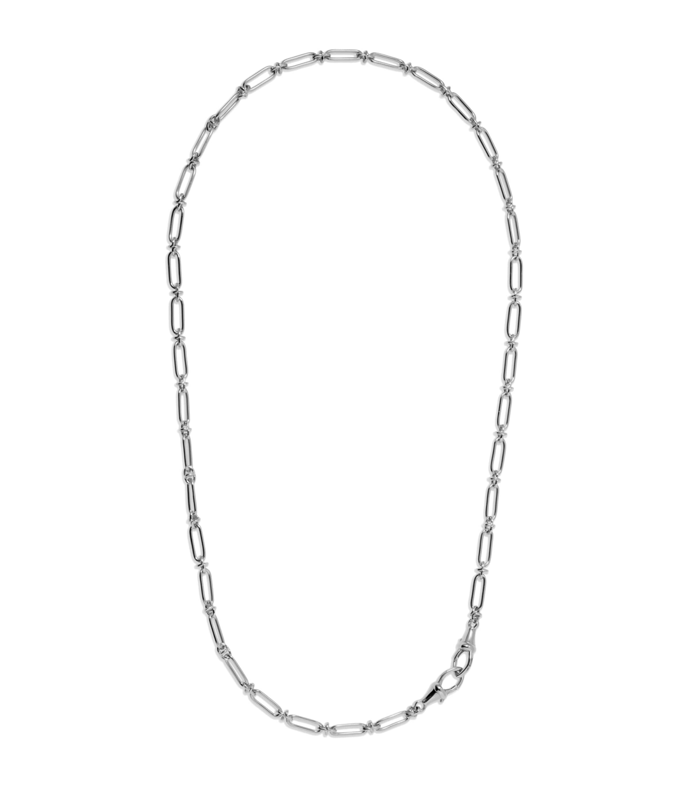 Annoushka White Gold Knuckle Classic Link Chain Necklace