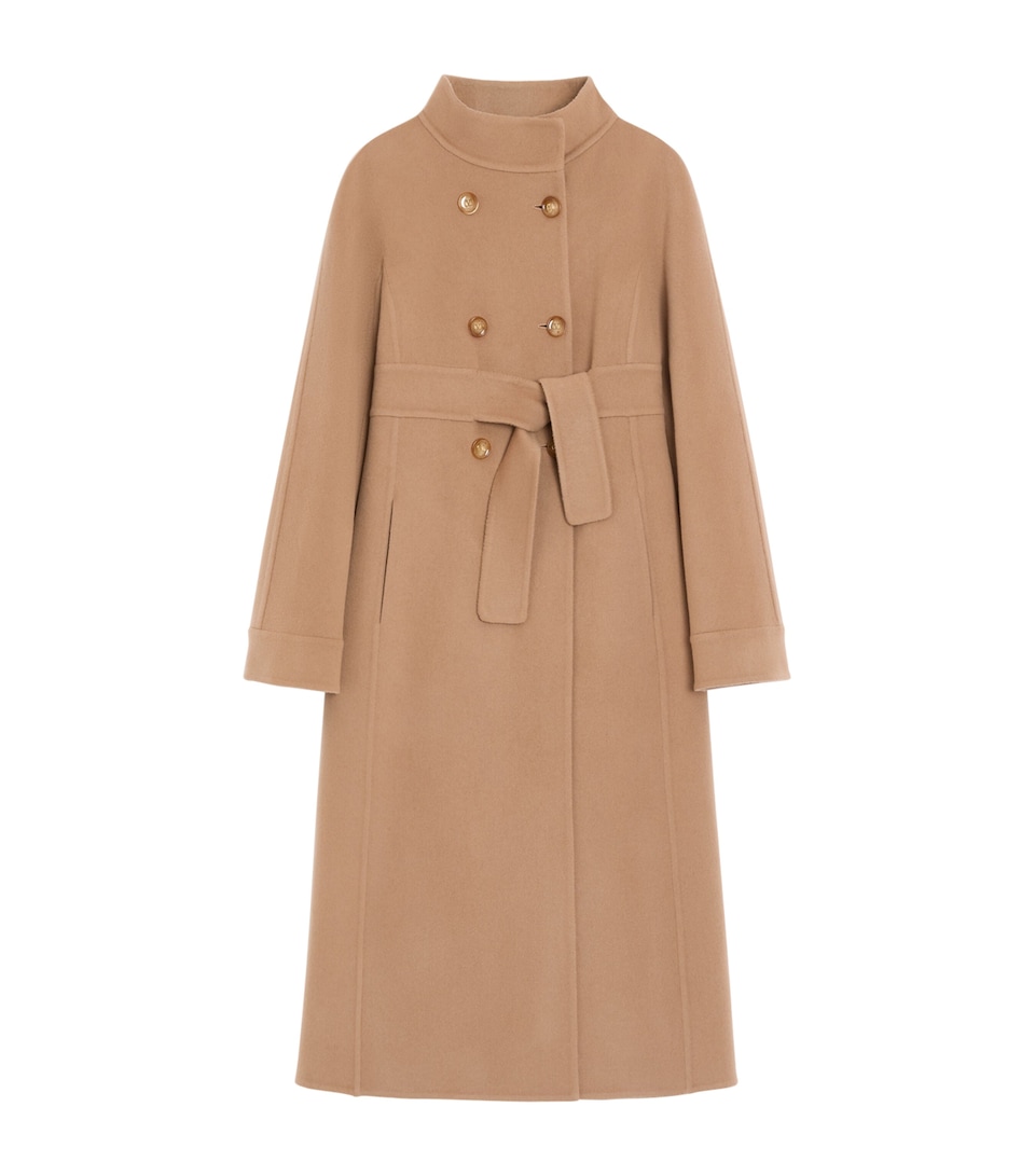 Valentino Womens Cashmere Double-Breasted Coat