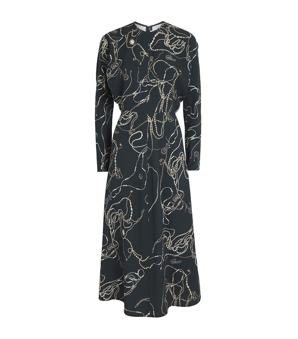 Printed Dolman Midi Dress
