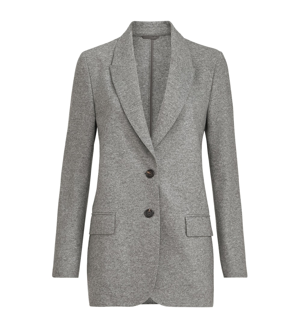 Brunello Cucinelli Womens Cashmere Jersey Blazer