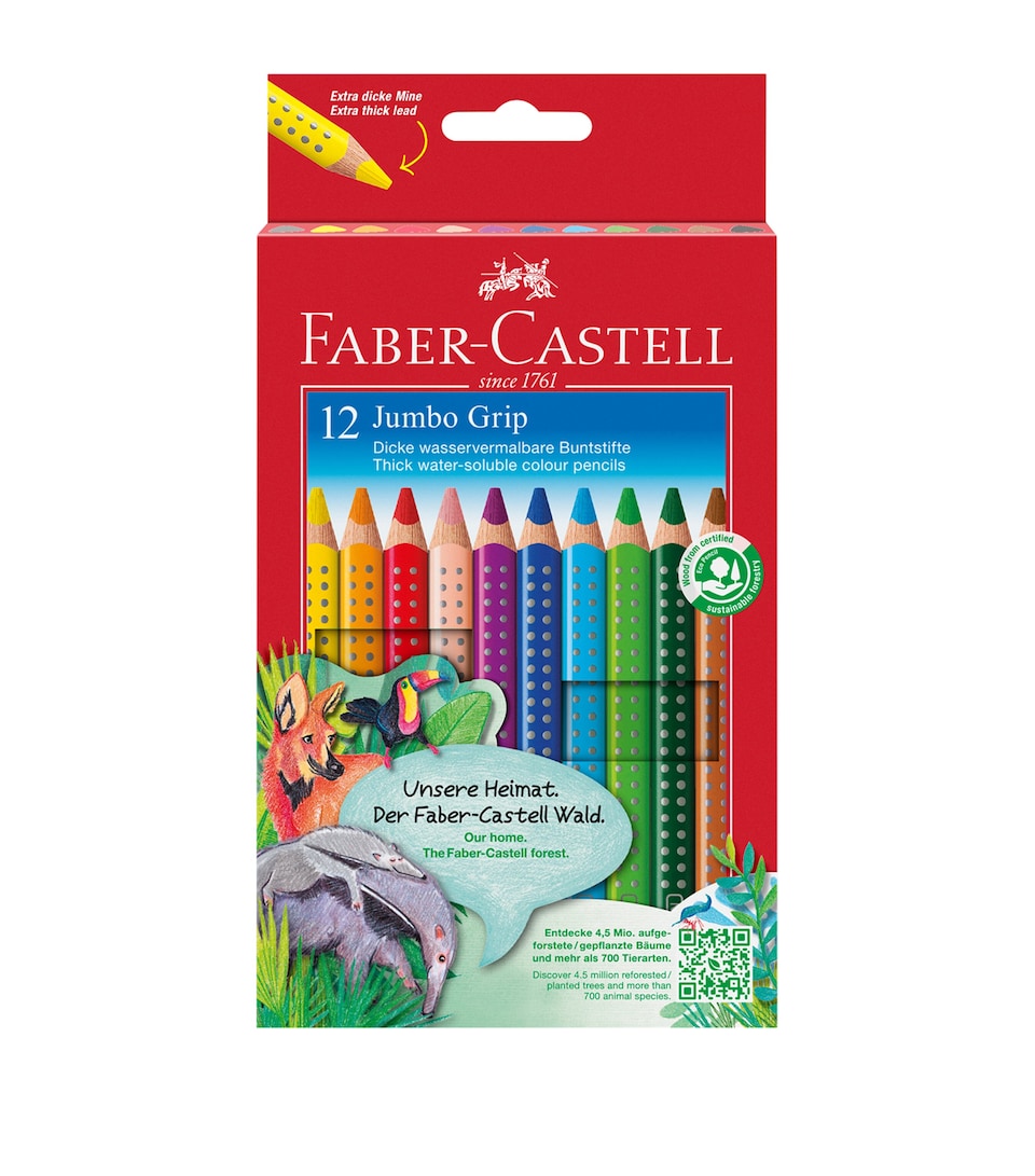 Jumbo Grip Colour Pencil Case