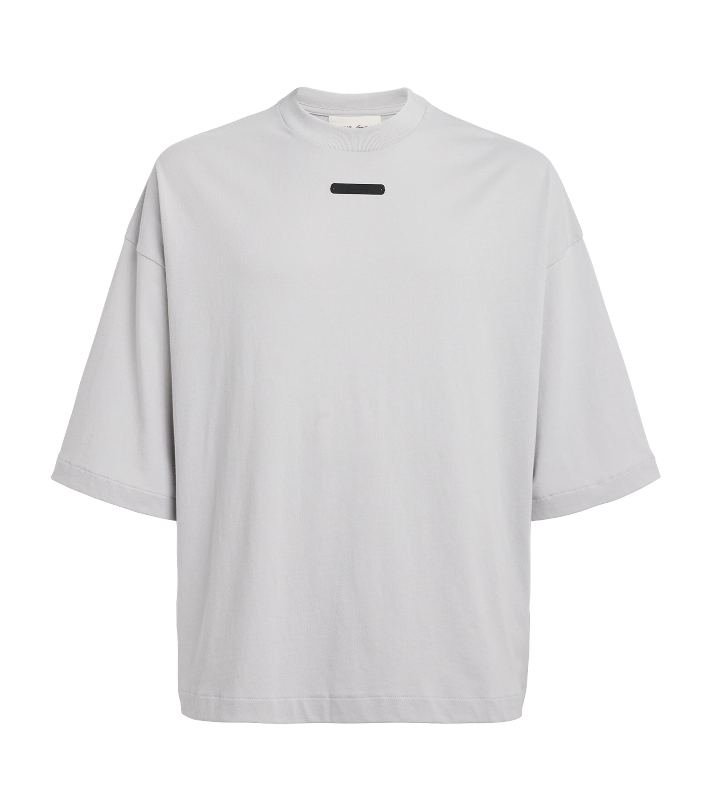 FEAR OF GOD ESSENTIALS Mens Cotton Boxy Merch T-Shirt Overcast