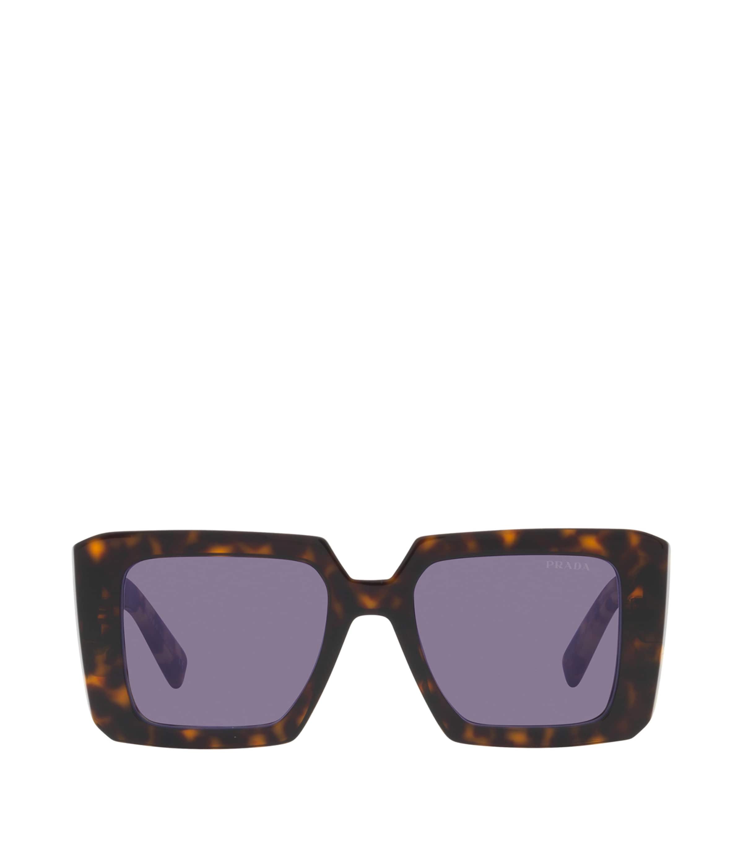 Prada Tortoiseshell Square Sunglasses