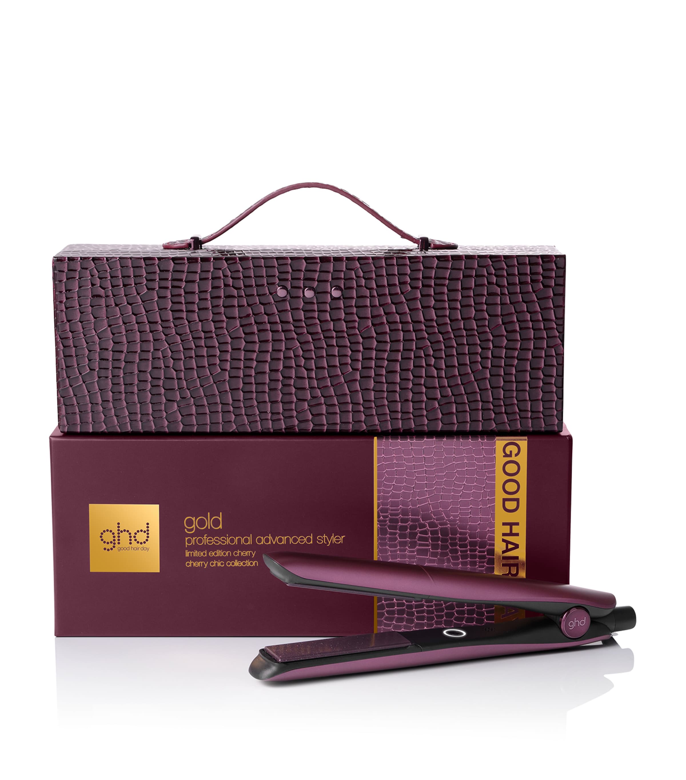 Cherry Chic Gold Hair Straighteners