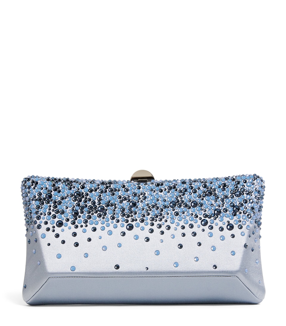 Satin Embellished Lally Clutch Bag