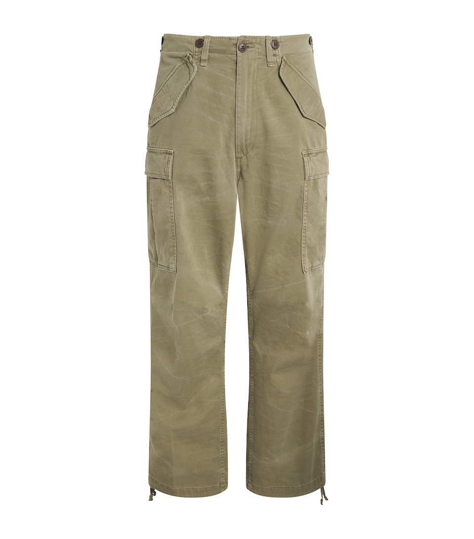 Cotton Oversized Cargo Trousers