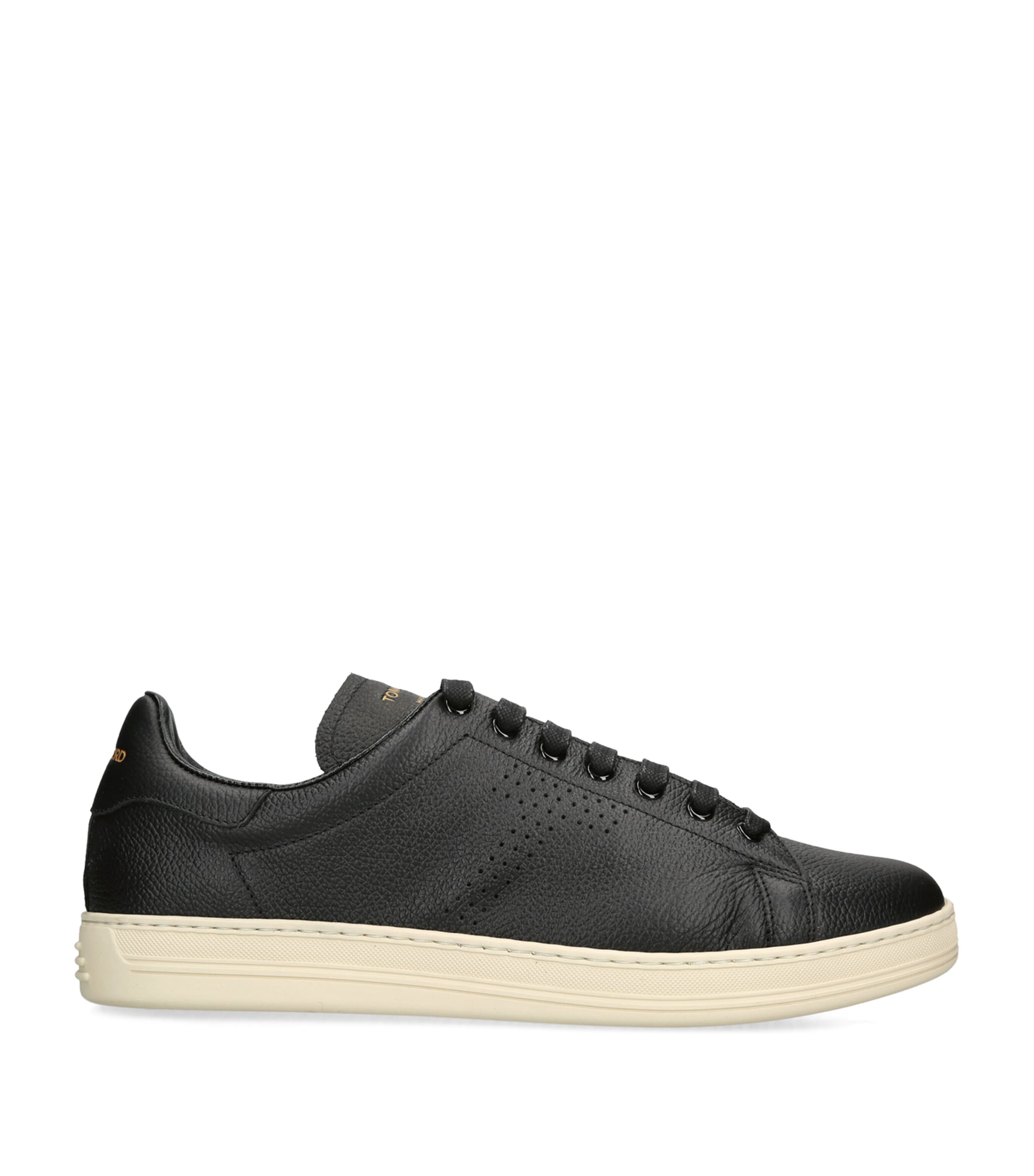 TOM FORD Leather Warwick Sneakers Blk/white