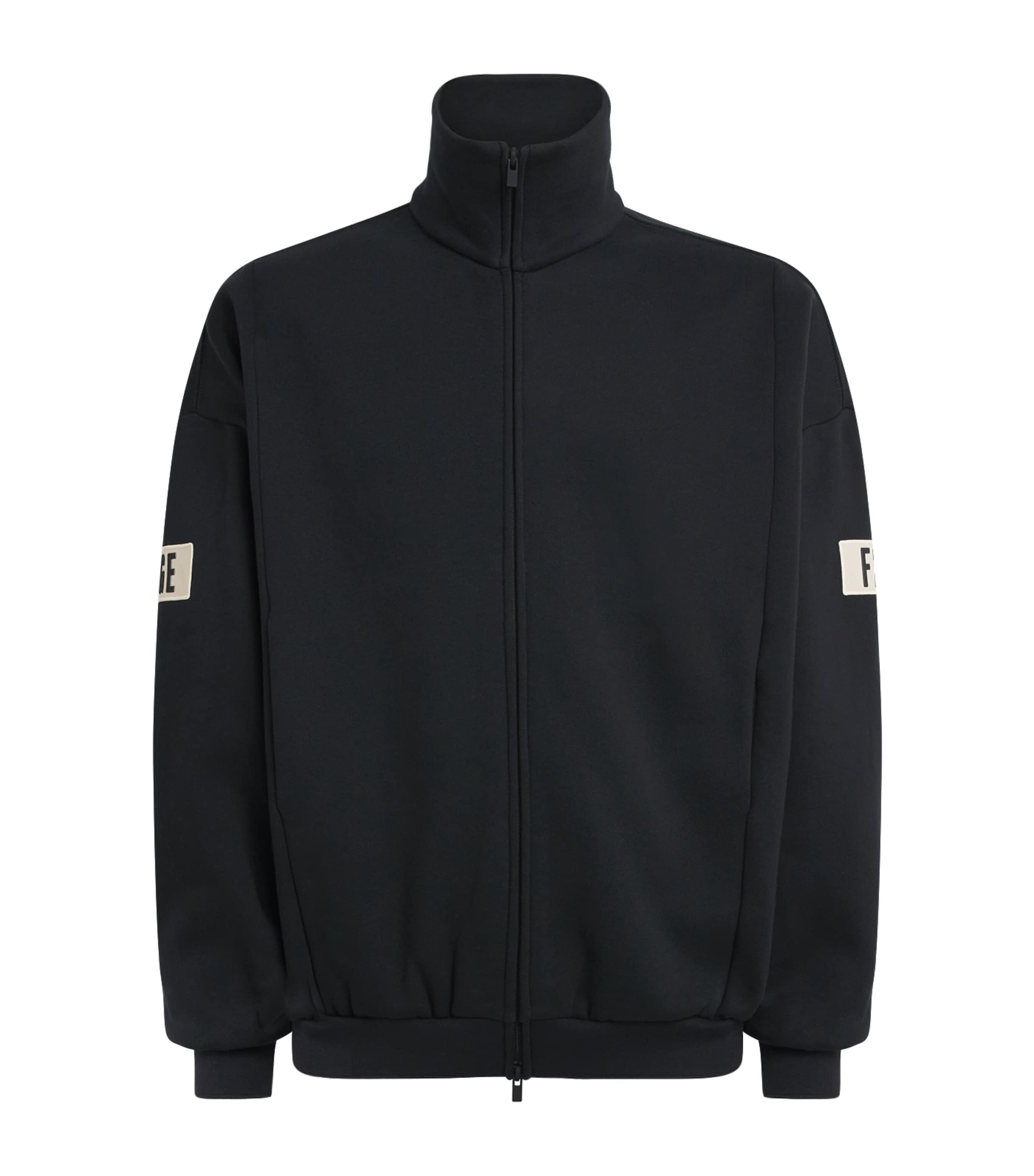 FEAR OF GOD ESSENTIALS Mens Logo Track Jacket Vintage Black