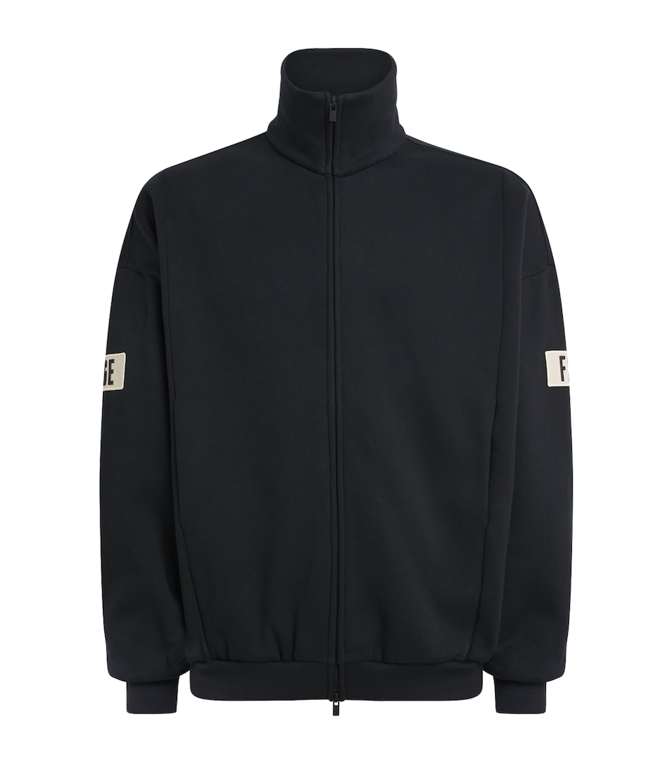 FEAR OF GOD ESSENTIALS Mens Logo Track Jacket Vintage Black