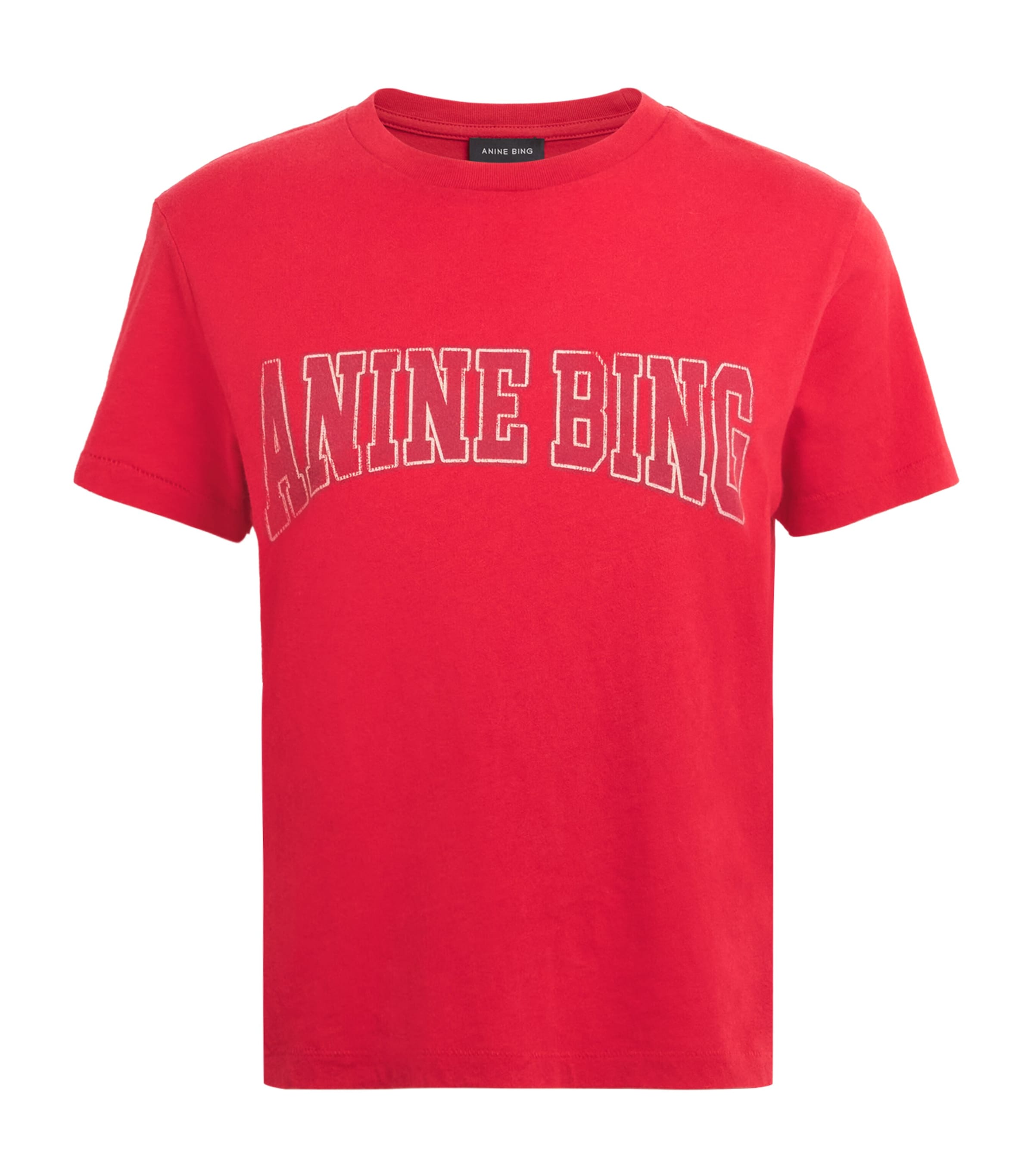 ANINE BING Womens Cotton Shelley T-Shirt Red