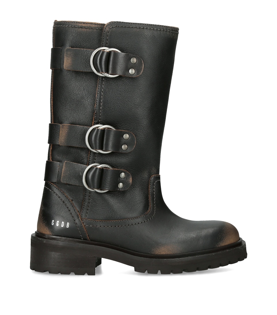 Golden Goose Leather Kurt Ankle Boots 25 Black