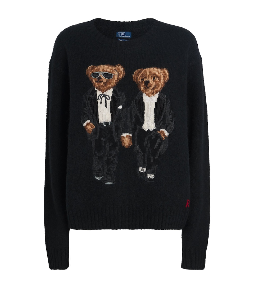 Wool-Blend Ralph and Ricky Bear Sweater