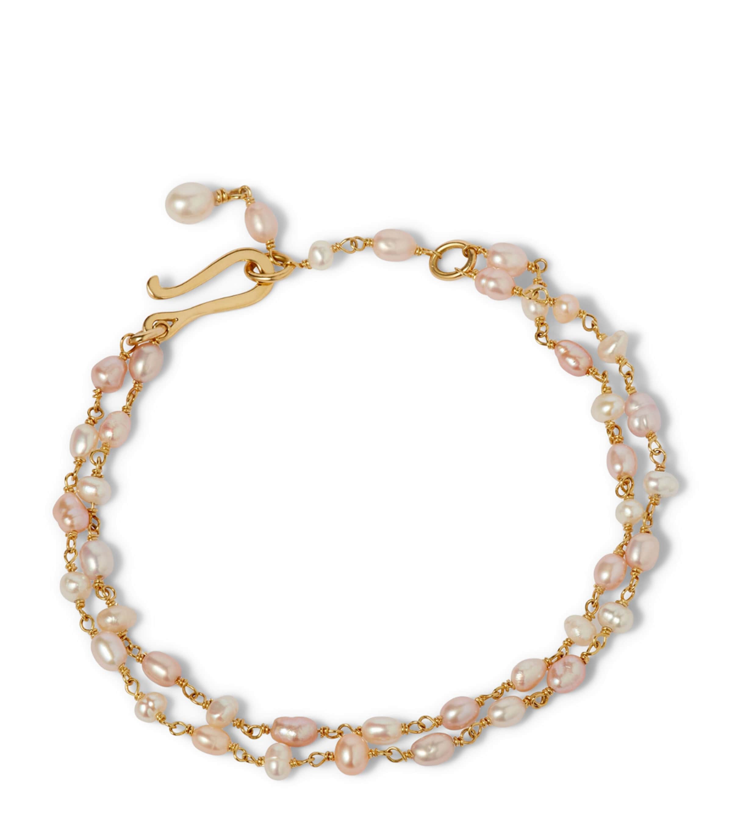 Annoushka Yellow Gold and Seed Pearl Bracelet