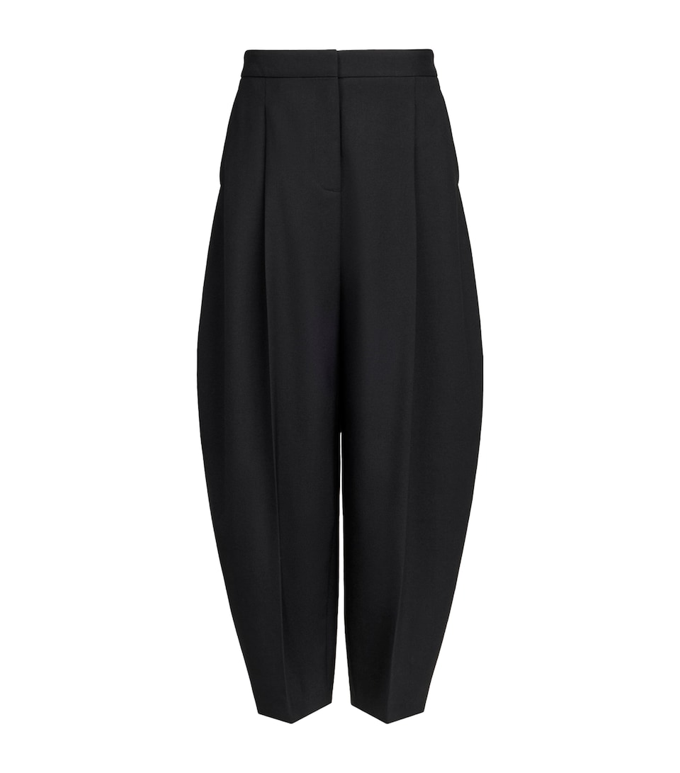 Alaïa Womens Stretch-Wool Balloon Trousers Noir Alaia