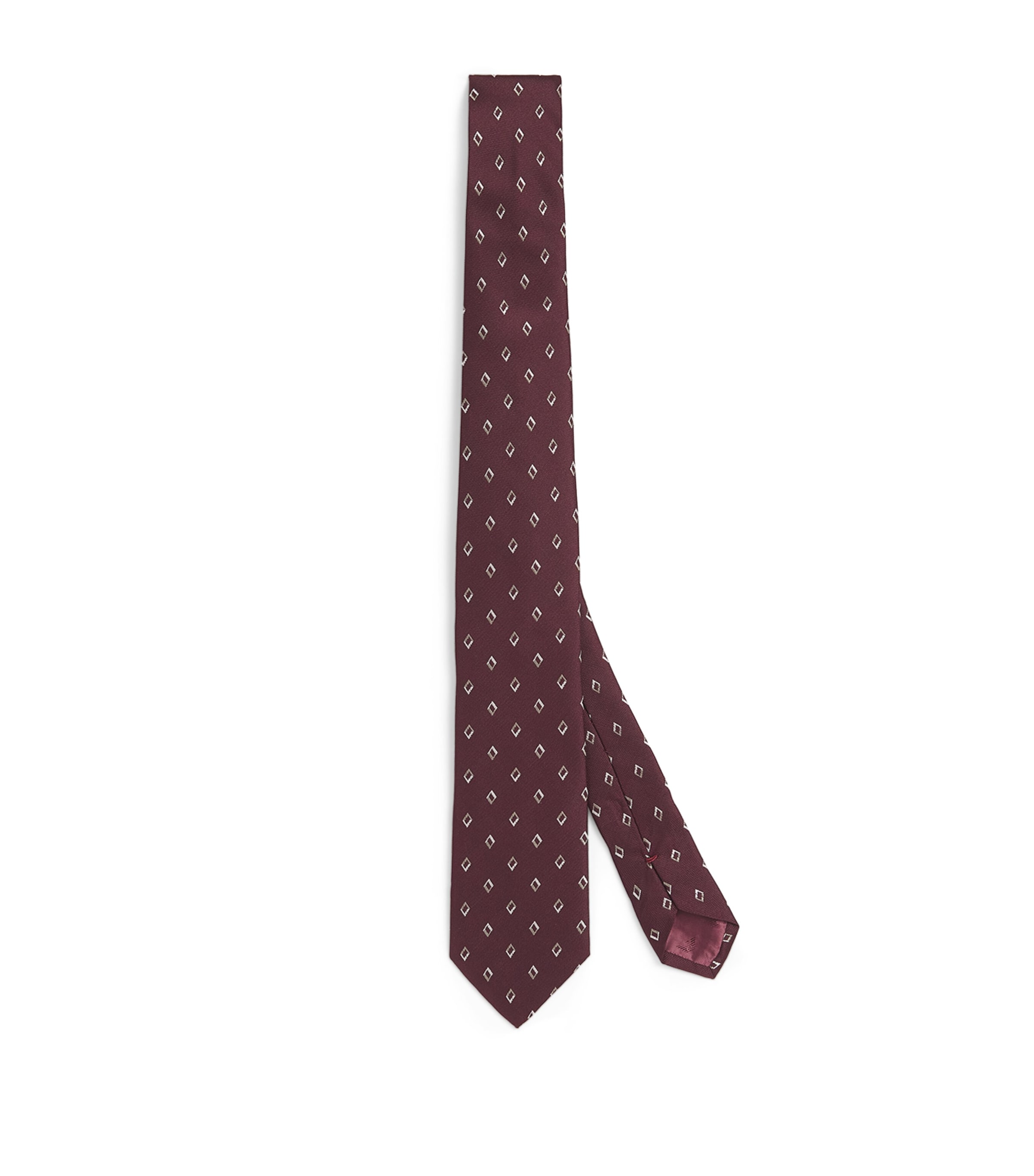 Silk Diamond-Jacquard Tie