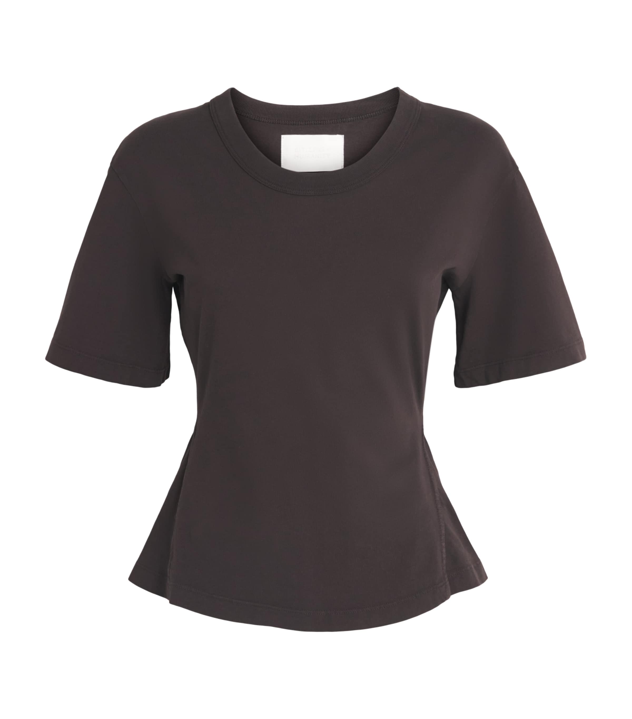Citizens of Humanity Womens Rework Men’s T-Shirt Chocolate (brown)