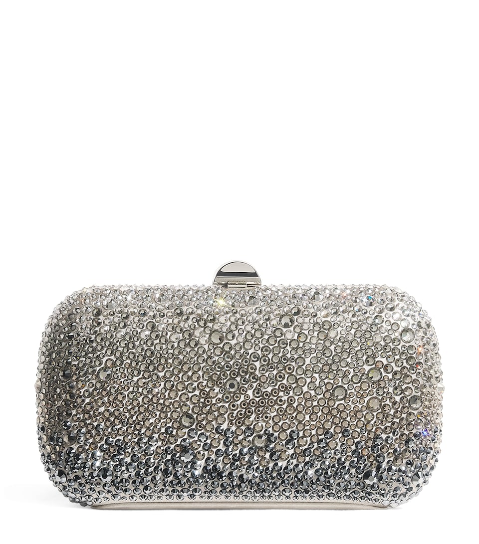 Satin Embellished Clutch Bag