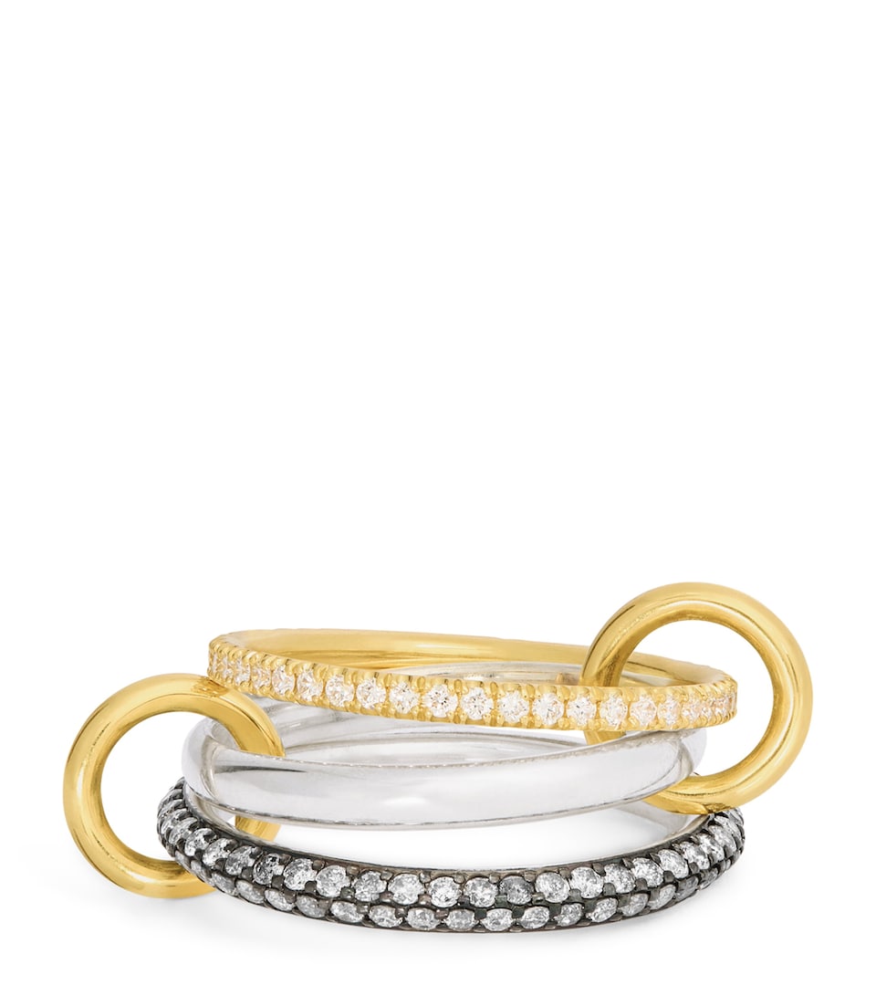 Mixed Gold and Diamond Scorpio Ring