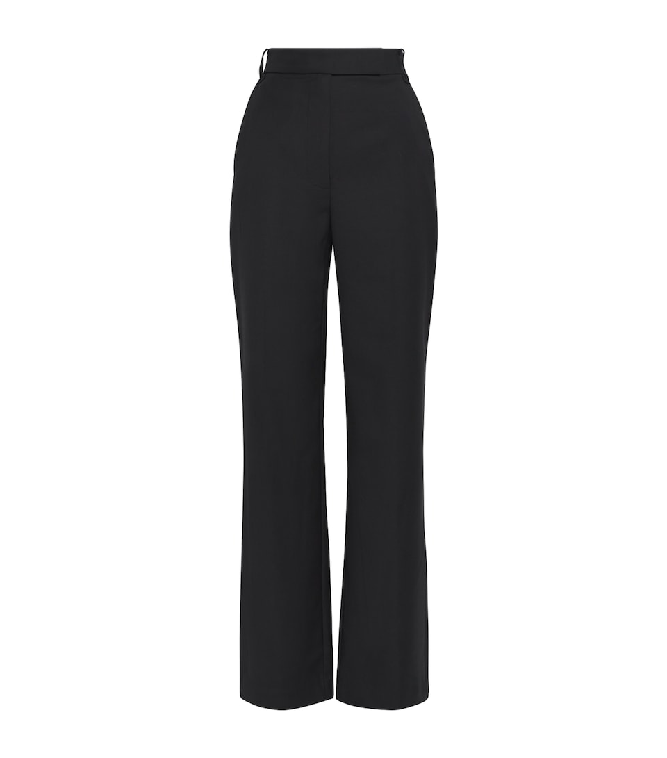 Wool-Blend Edie Flare Trousers