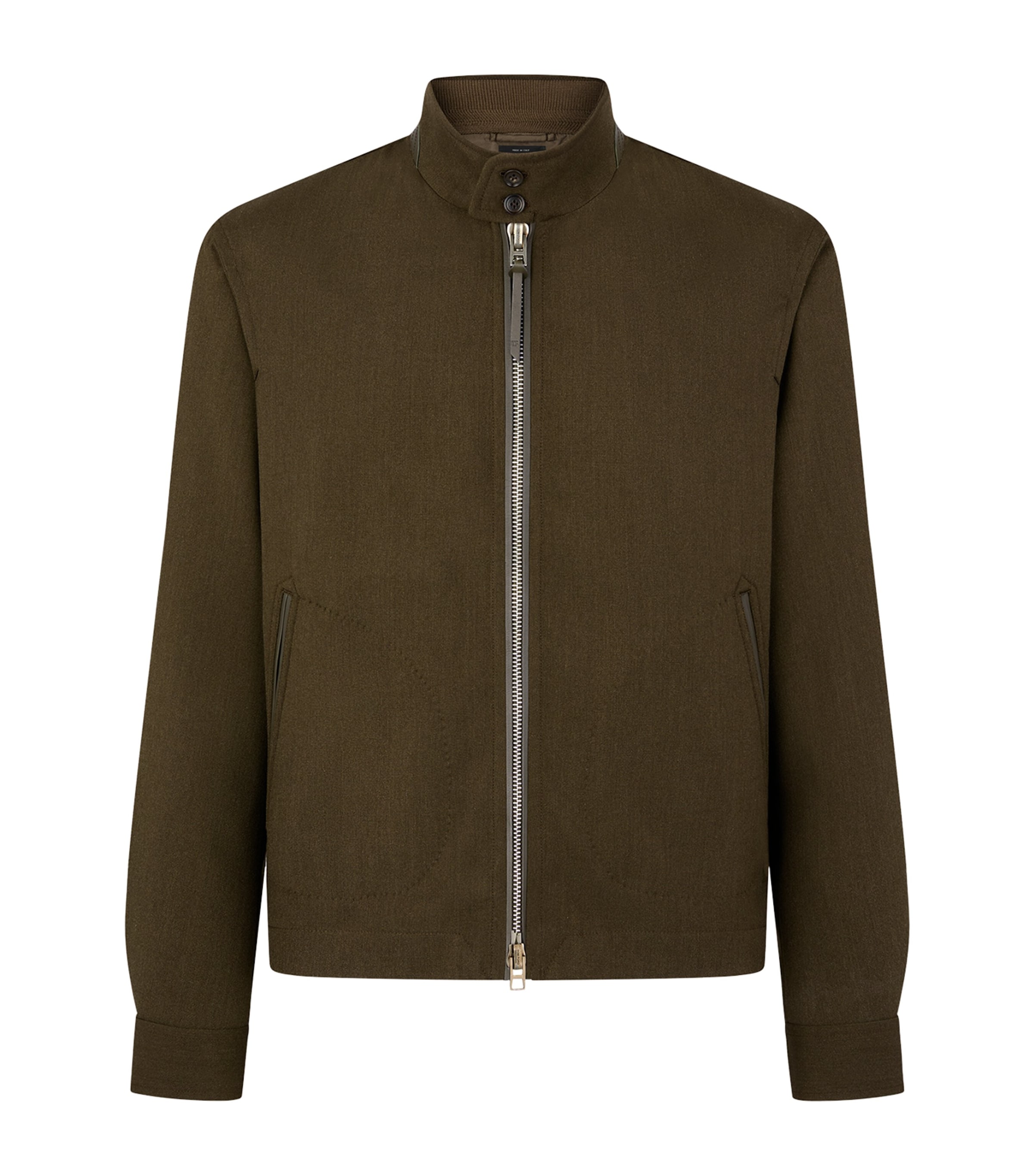 Wool-Cashmere-Silk Bomber Jacket