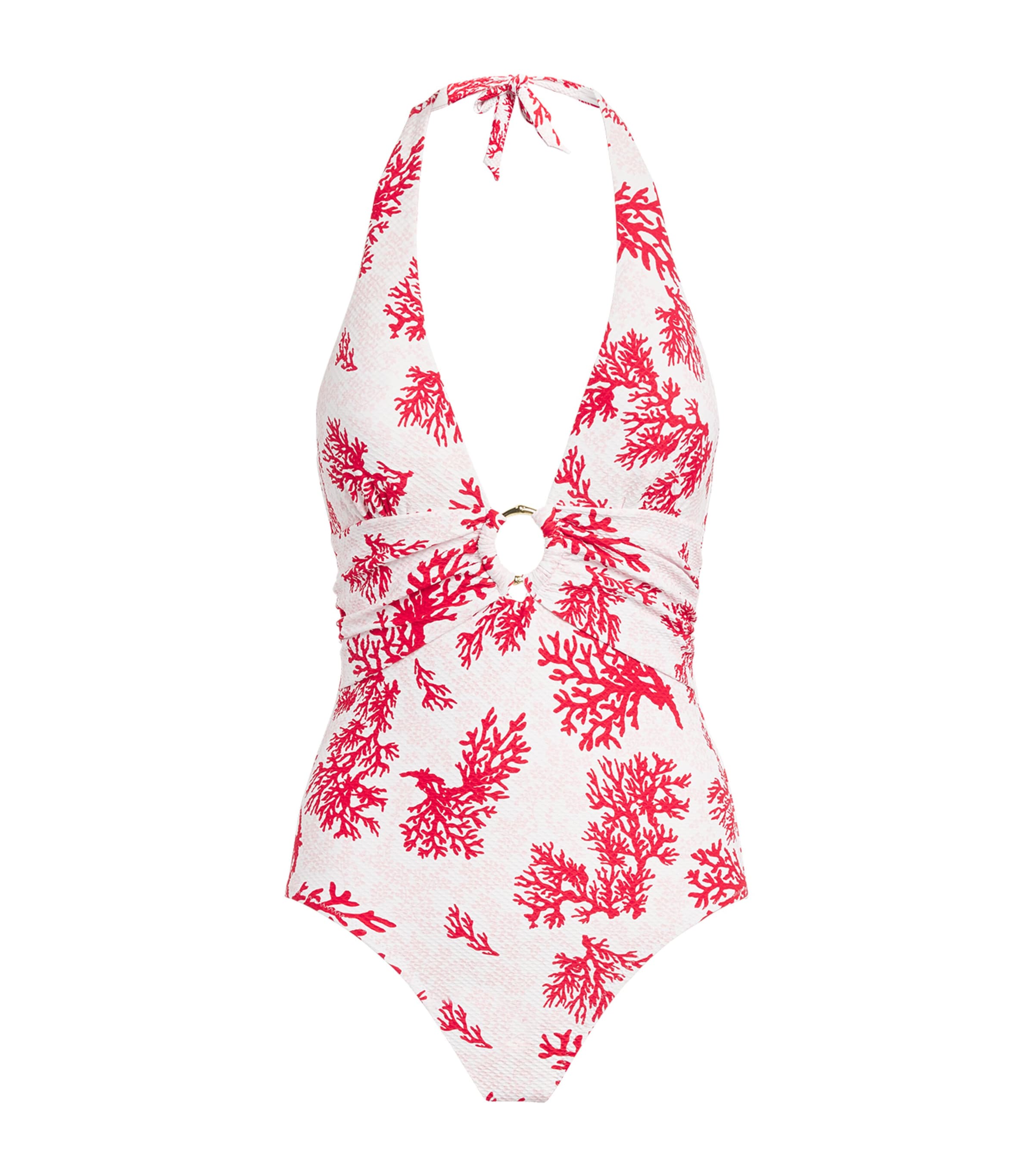 Heidi Klein Womens Halterneck Scala Swimsuit Prt Prt