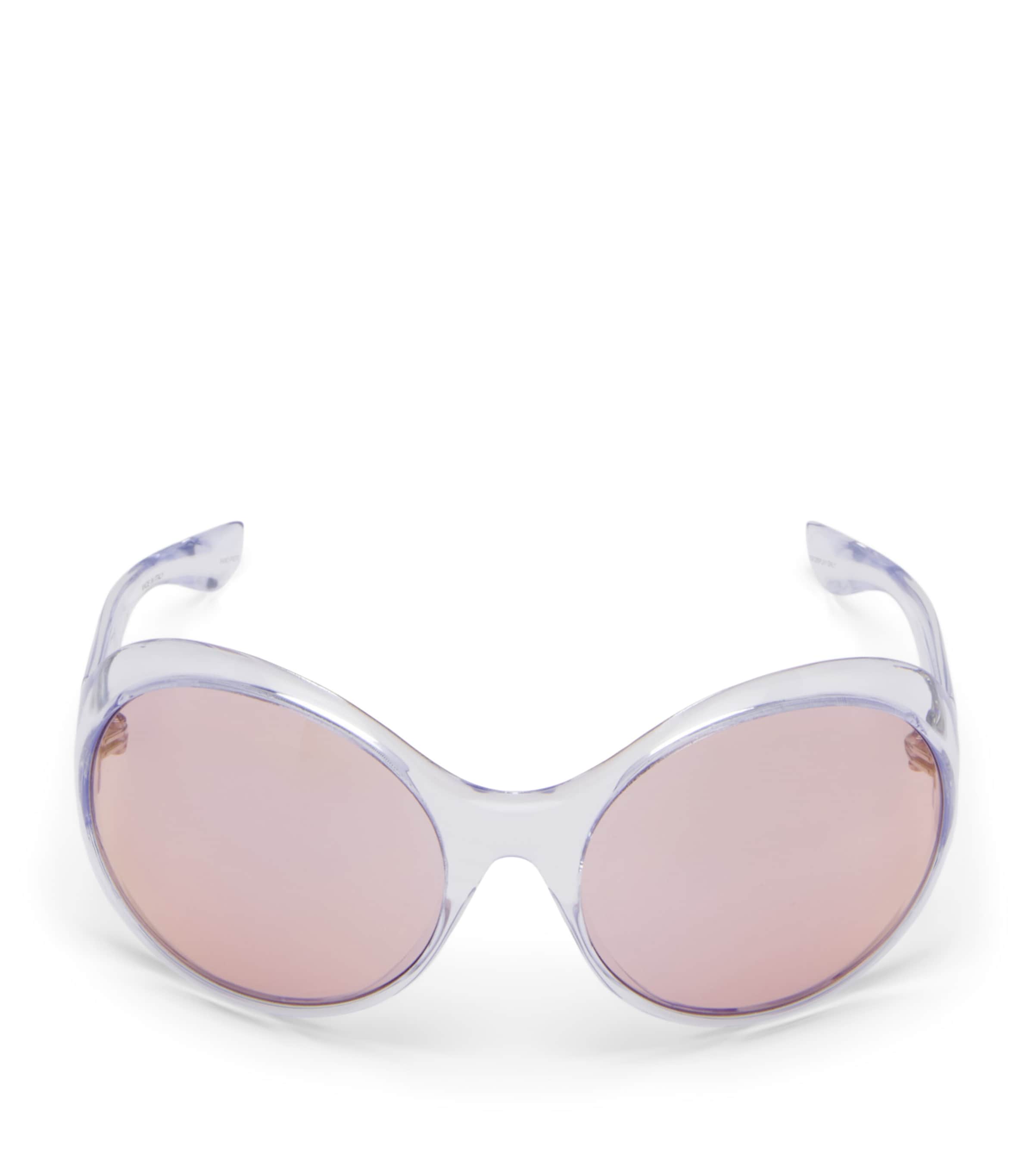 McQueen Transparent Round Kate Sunglasses