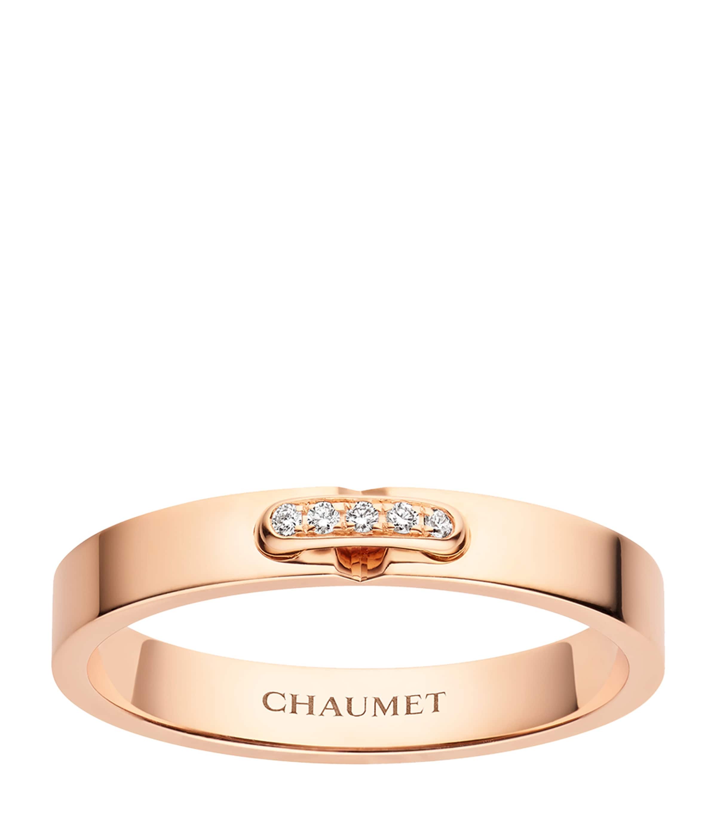 Chaumet Rose Gold and Diamond Liens Évidence Ring Pink Gold