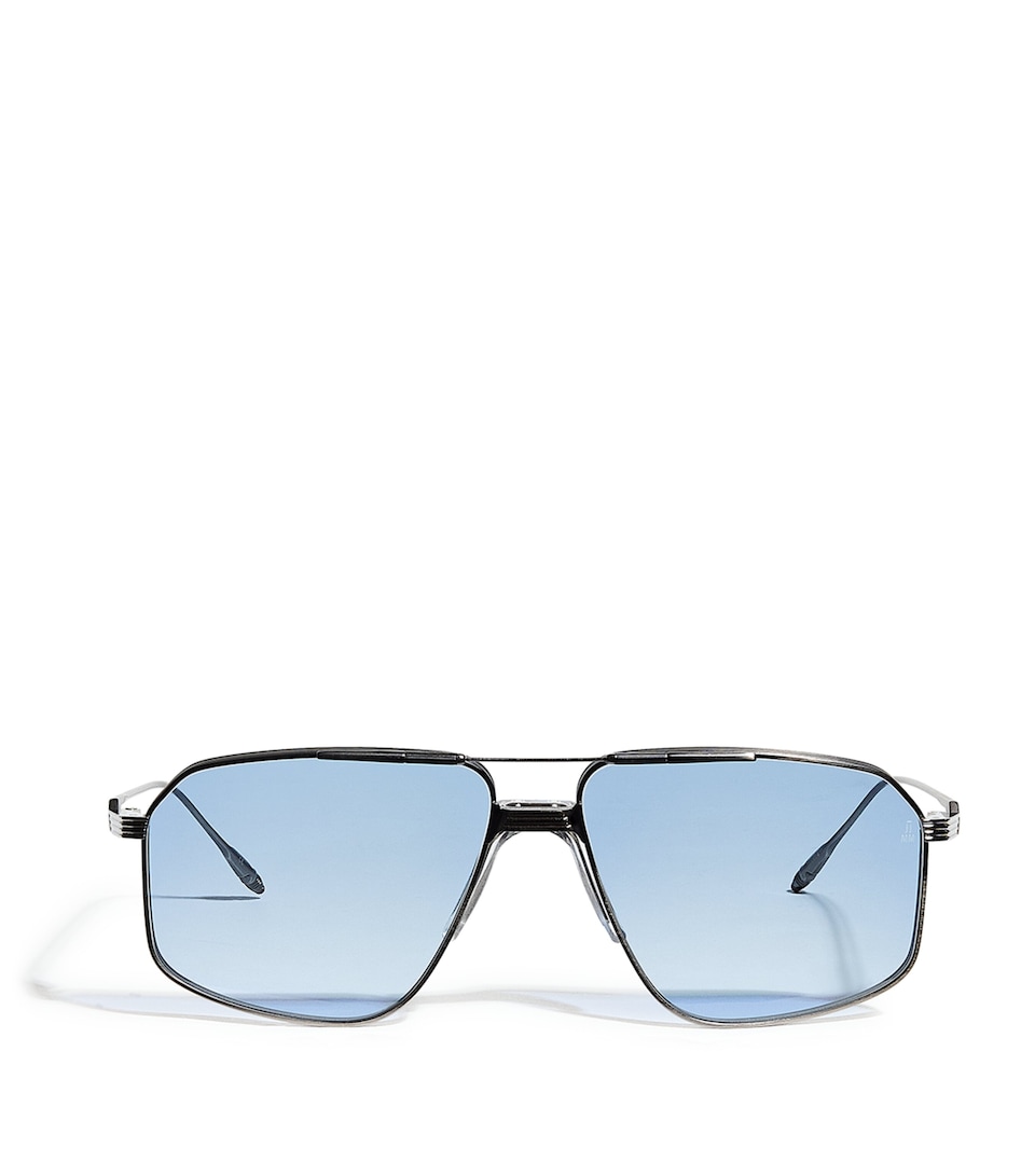 Jacques Marie Mage Metal Jagger Sunglasses Antique Silver