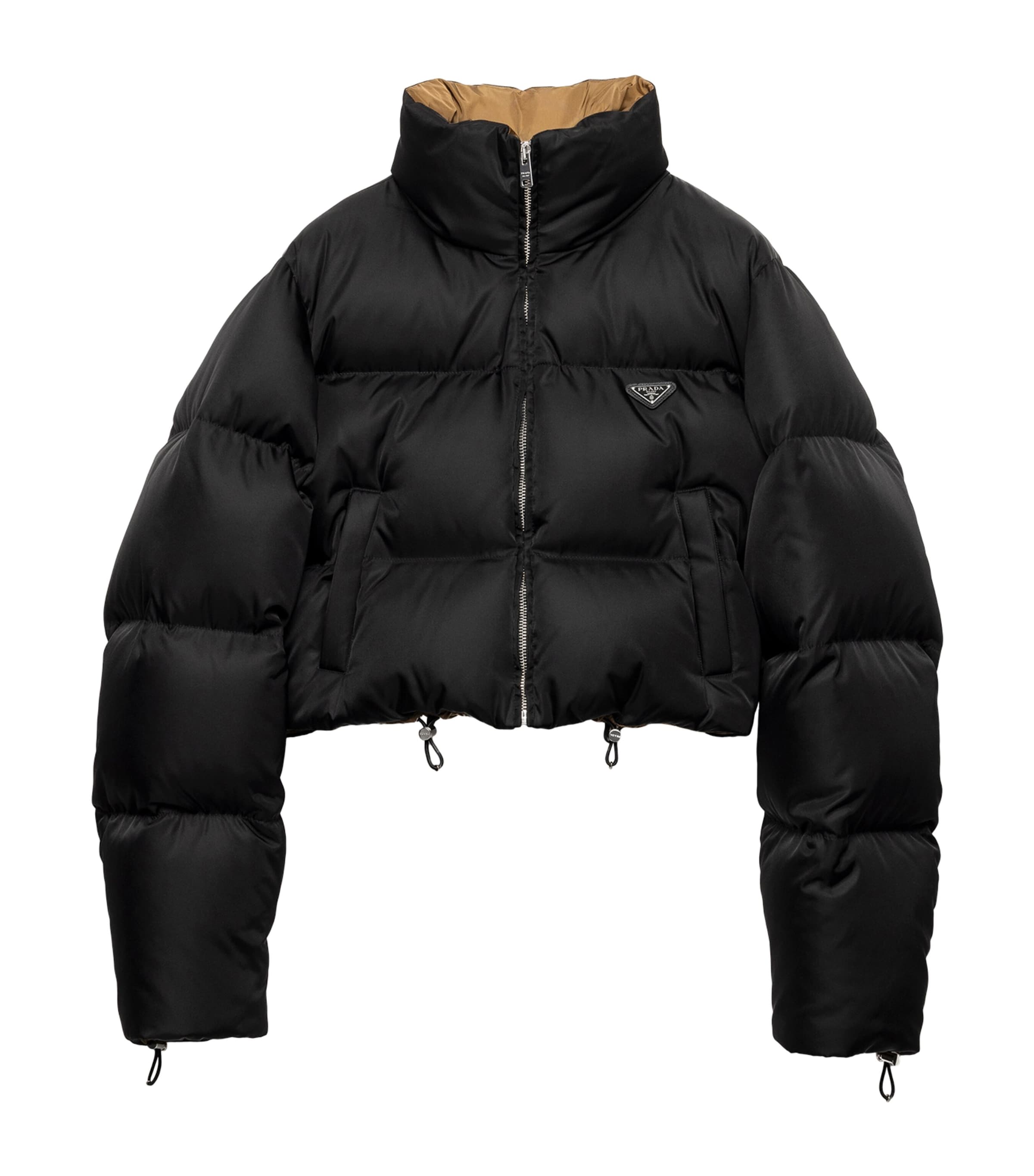 Re-Nylon Cropped Down Jacket