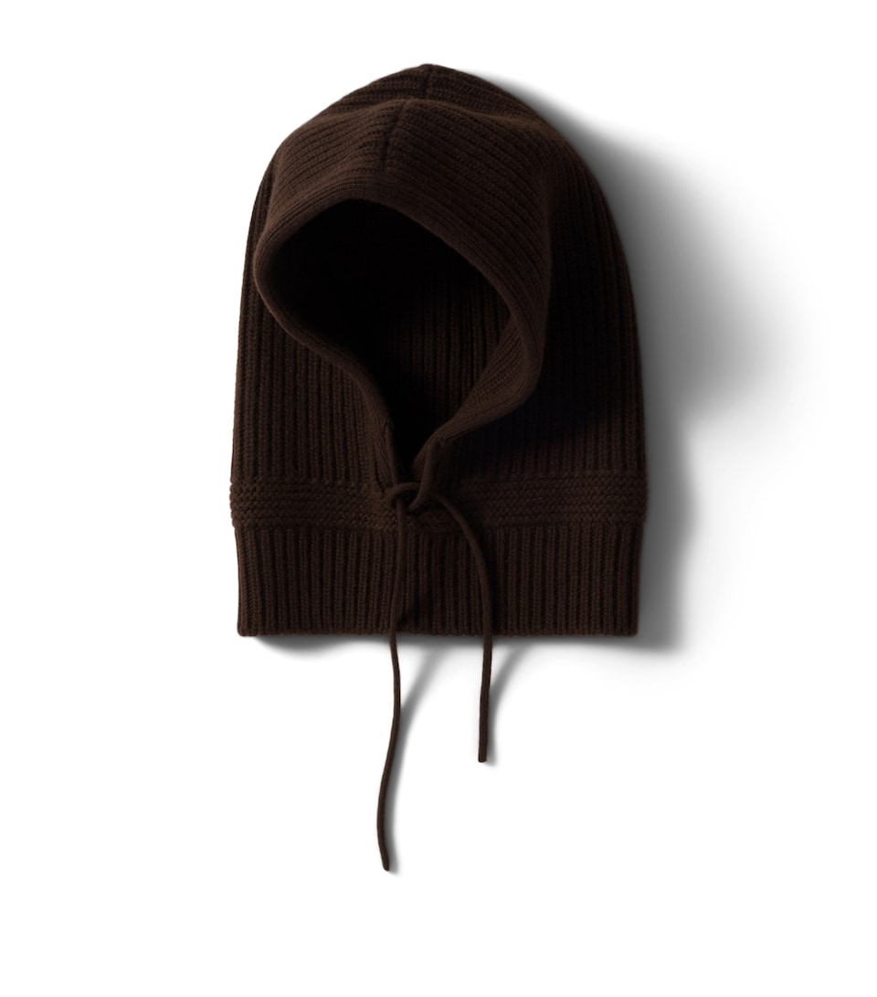 Wool-Blend Ribbed Hood