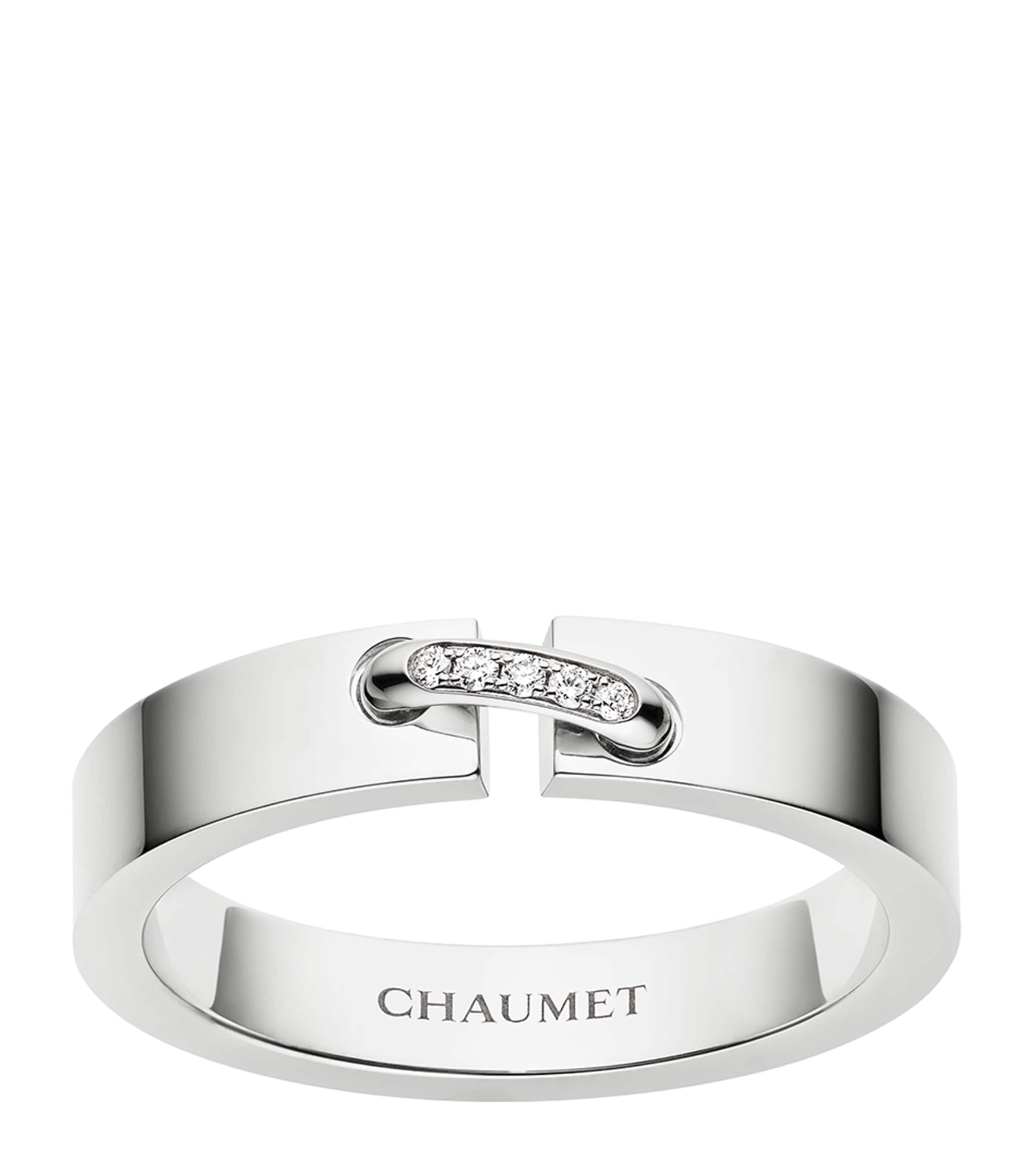 Chaumet White Gold and Diamond Liens Évidence Wedding Band White Gold