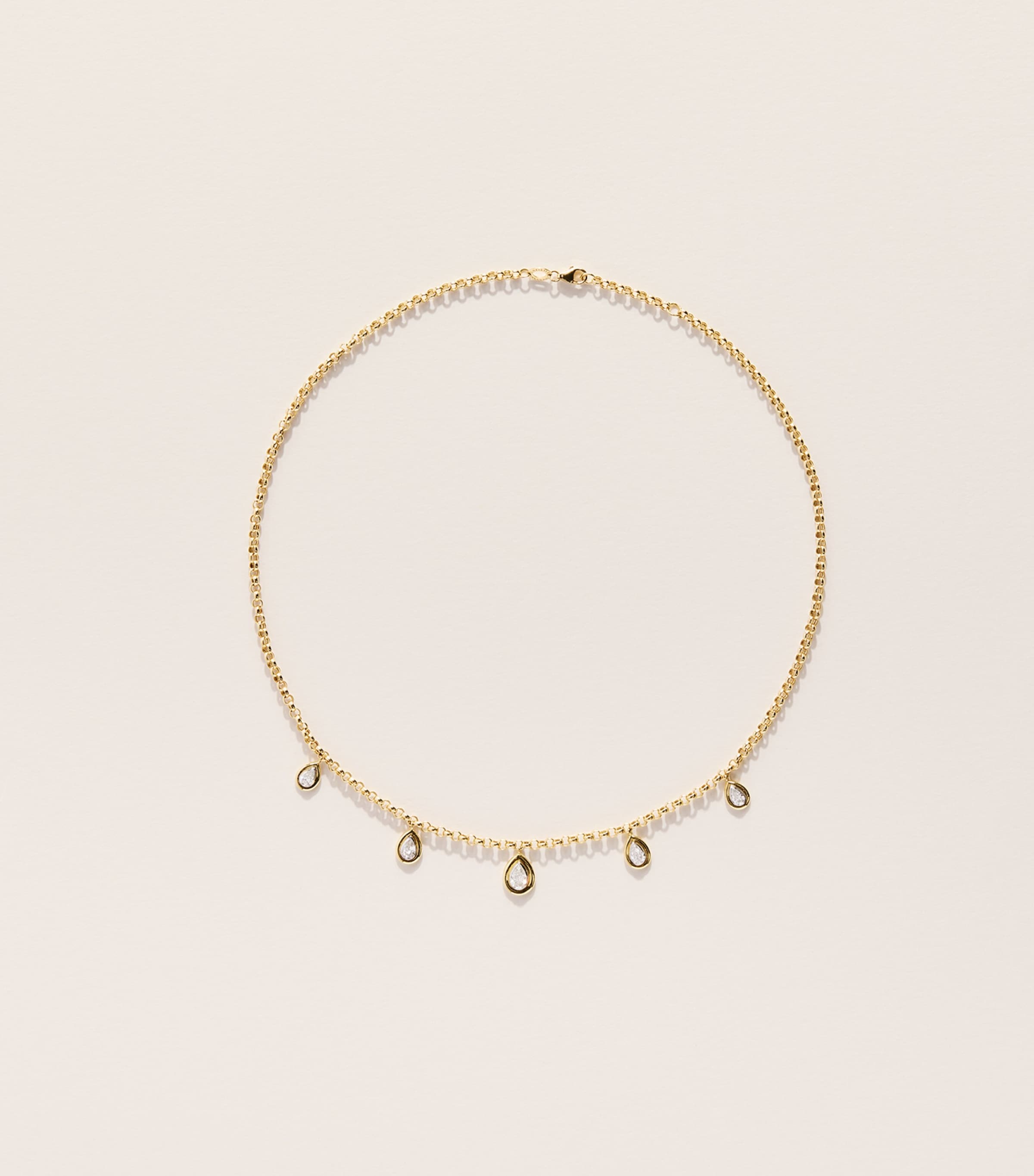 L'ATELIER NAWBAR Yellow Gold and Diamond N*93 Sailor Moon Necklace Yellow Gold