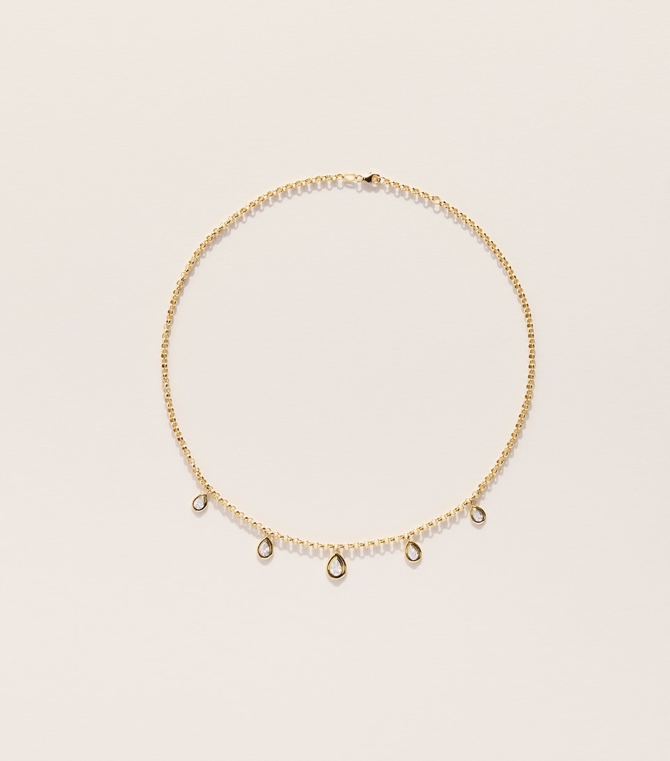 L'ATELIER NAWBAR Yellow Gold and Diamond N*93 Sailor Moon Necklace Yellow Gold