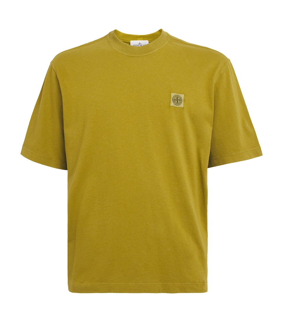 Stone Island Mens Cotton Compass Logo T-Shirt