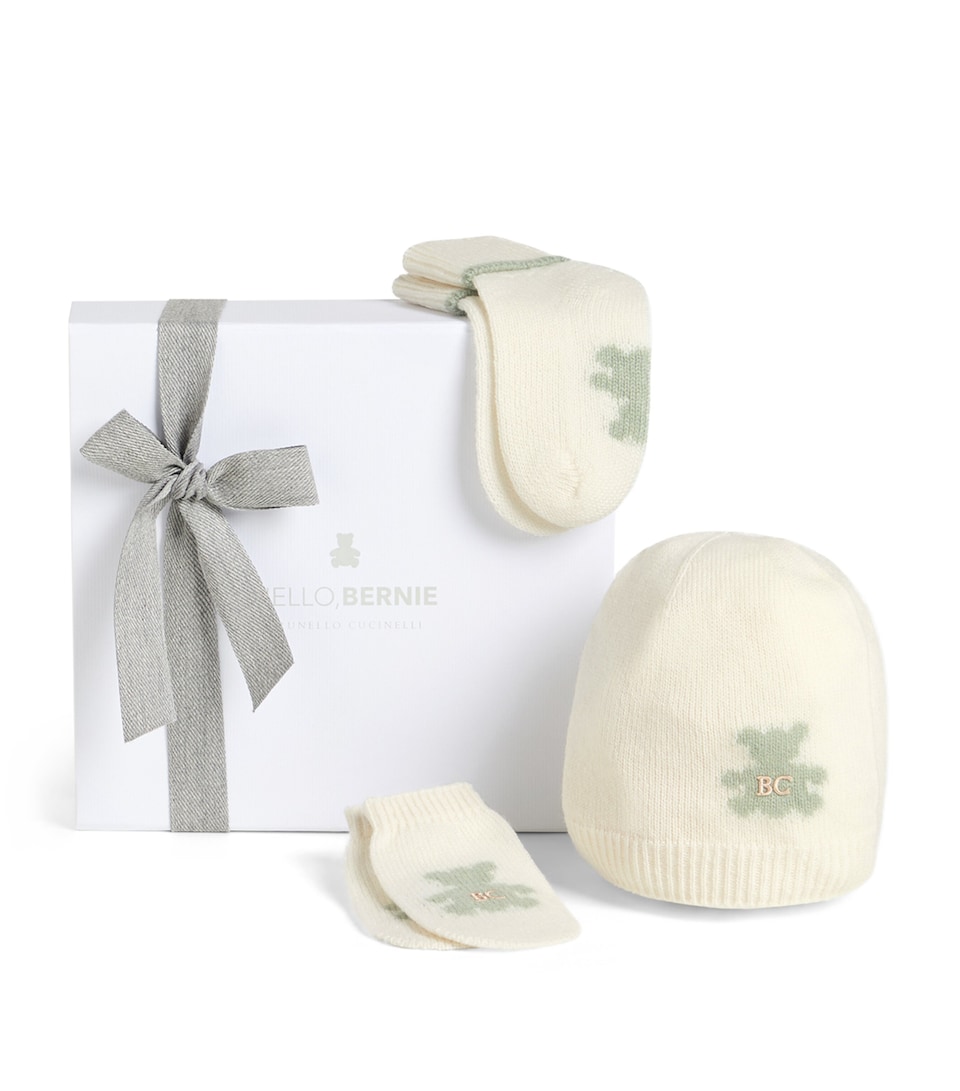 Cashmere Beanie, Mittens and Socks Set