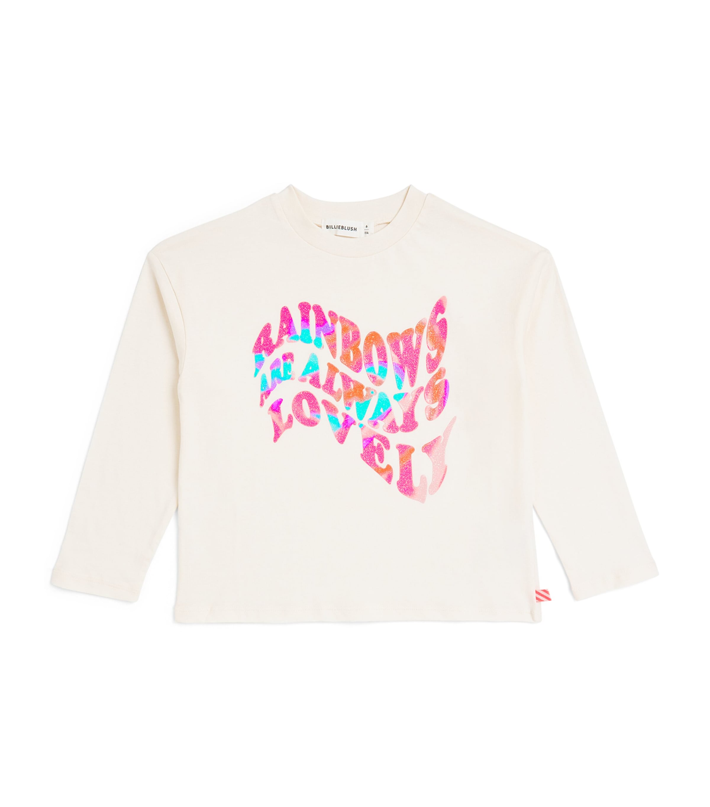 Billieblush Rainbow Long-Sleeve T-Shirt (2-12 Years) Ivory