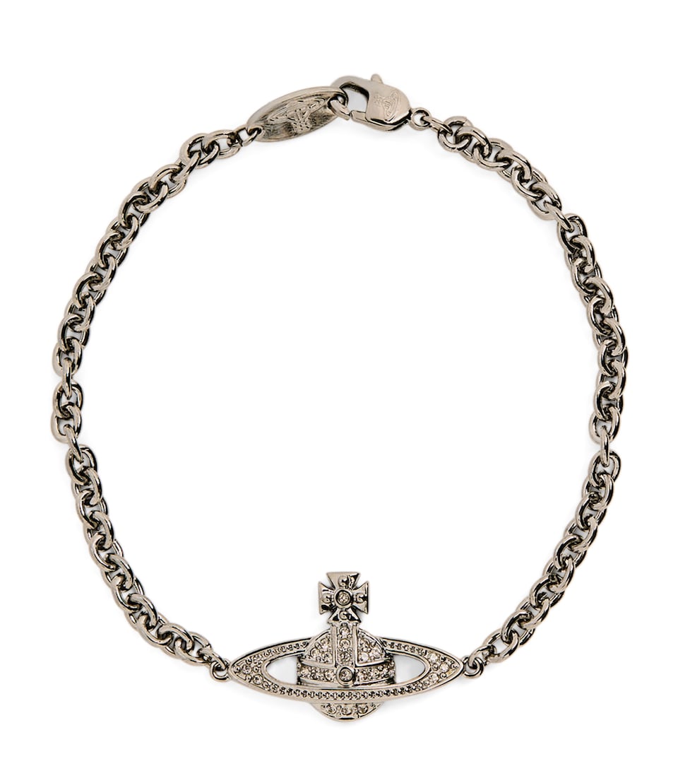 Vivienne Westwood Mini Bas Relief Orb Bracelet Ruthenium Black
