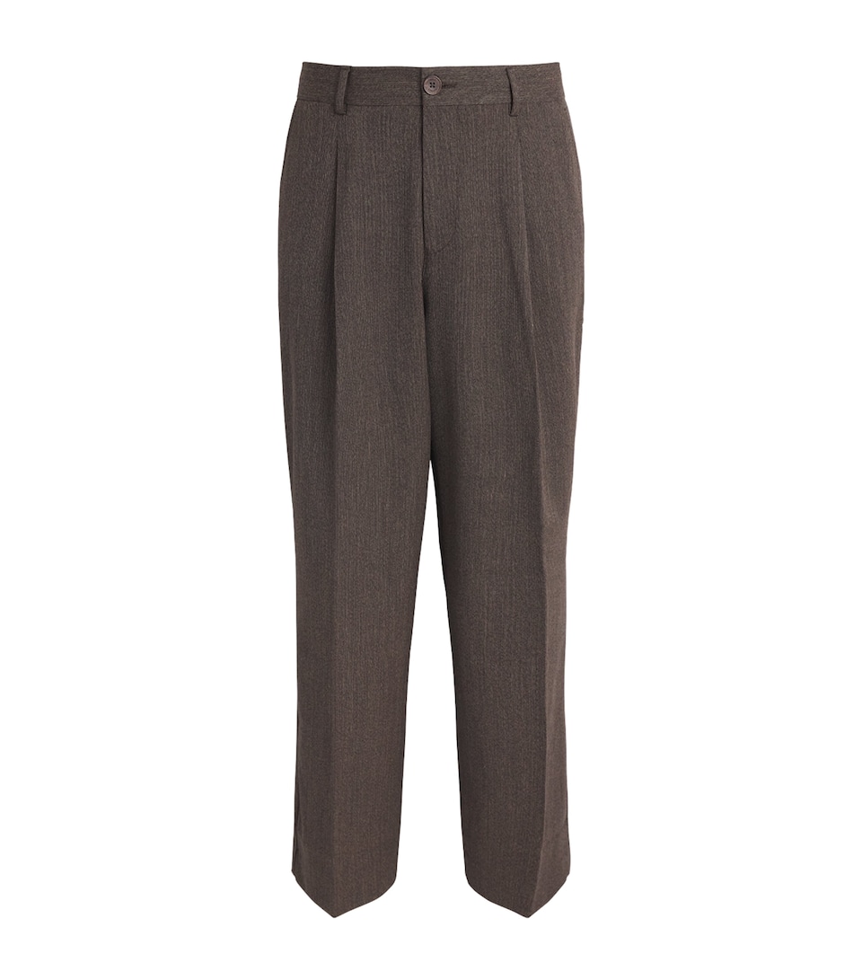 Wax London Mens Piper Tailored Trousers Brown