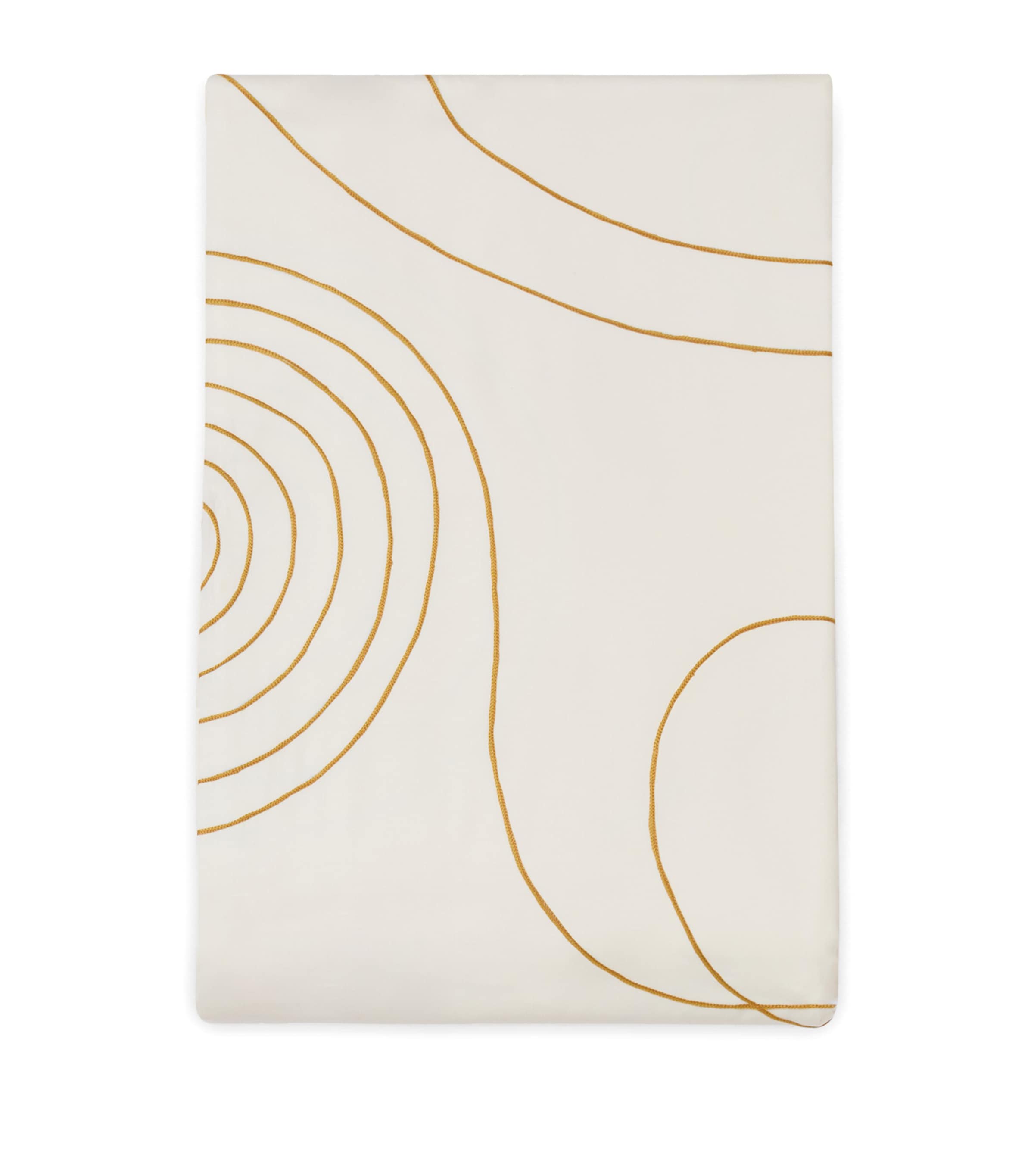 Loretta Caponi Cotton Mobile Super King Duvet Cover (260cm x 220cm) Off White
