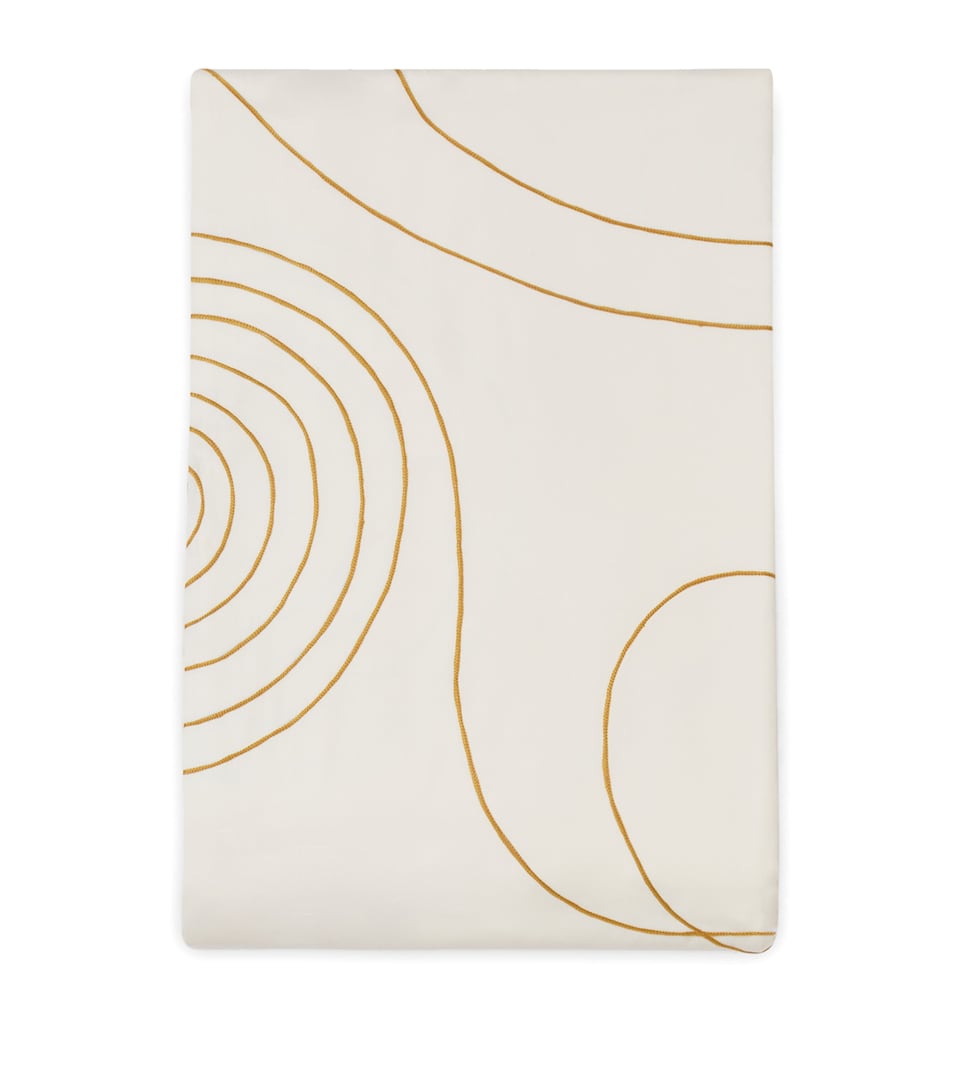 Loretta Caponi Cotton Mobile Super King Duvet Cover (260cm x 220cm) Off White