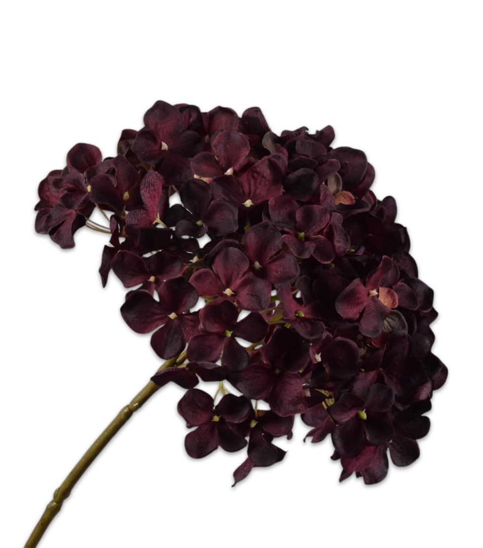 Silk-ka Artificial Hydrangea Flower Burgundy