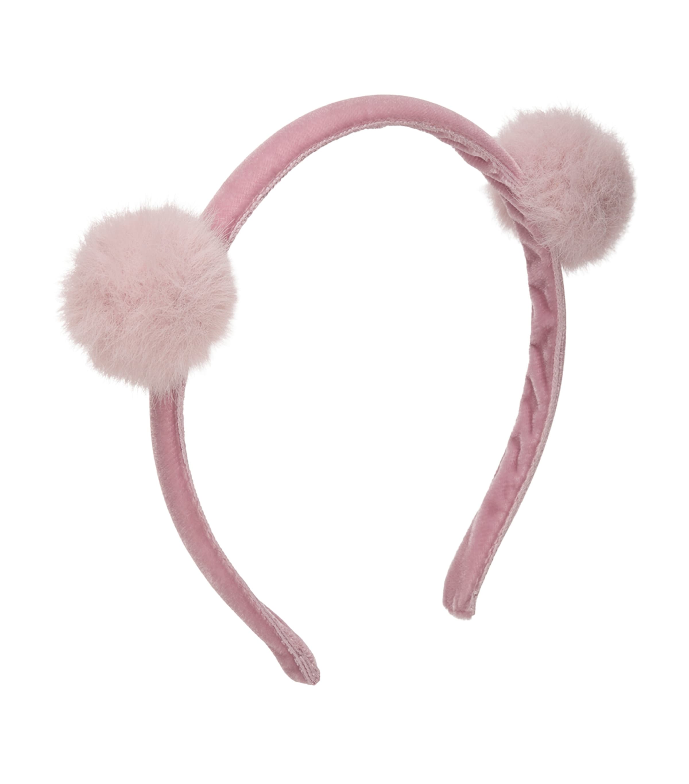 Trotters Pom Pom Headband Pink