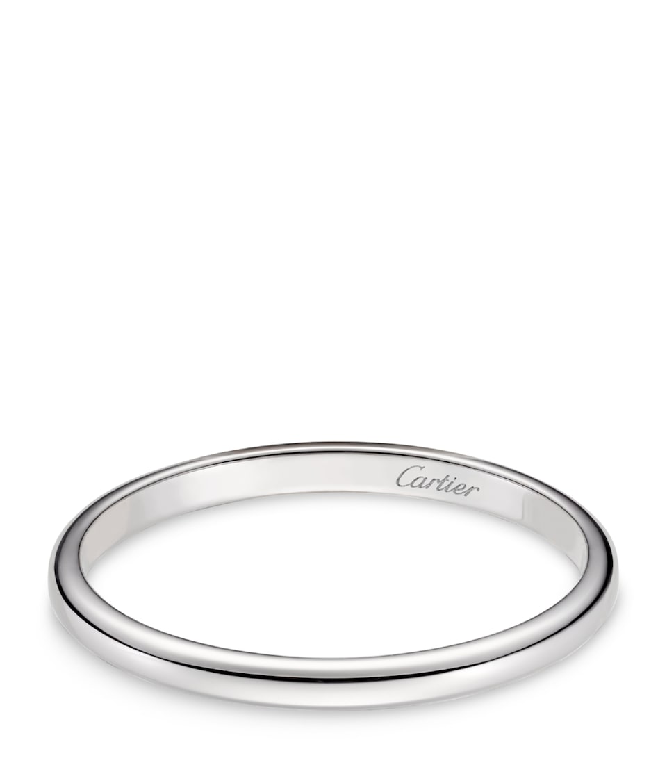 Cartier Platinum and Diamond C de Cartier Wedding Band (3mm)