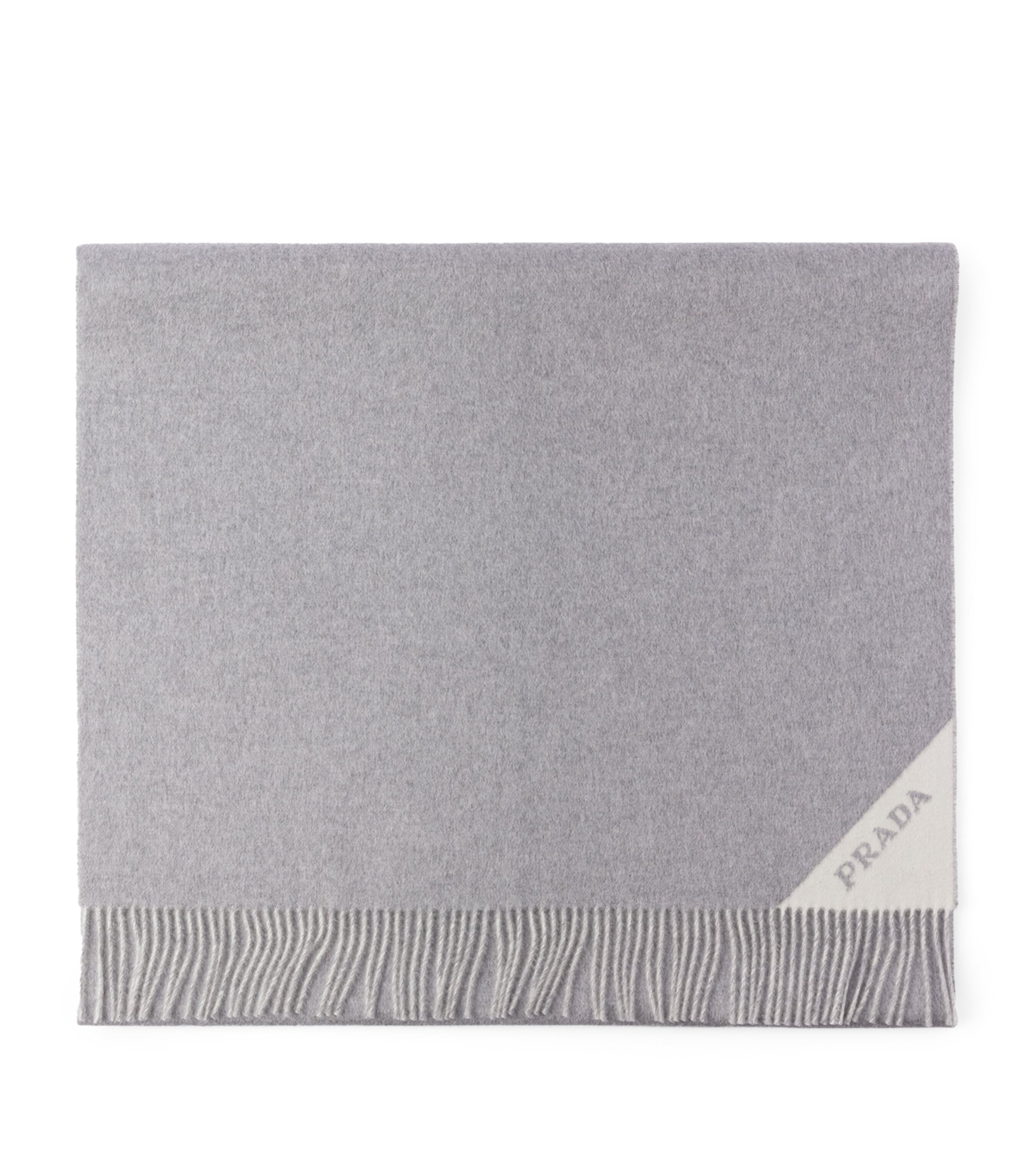 Wool-Cashmere Logo Scarf