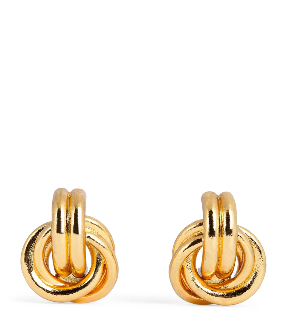 Gold-Plated Twist Earrings