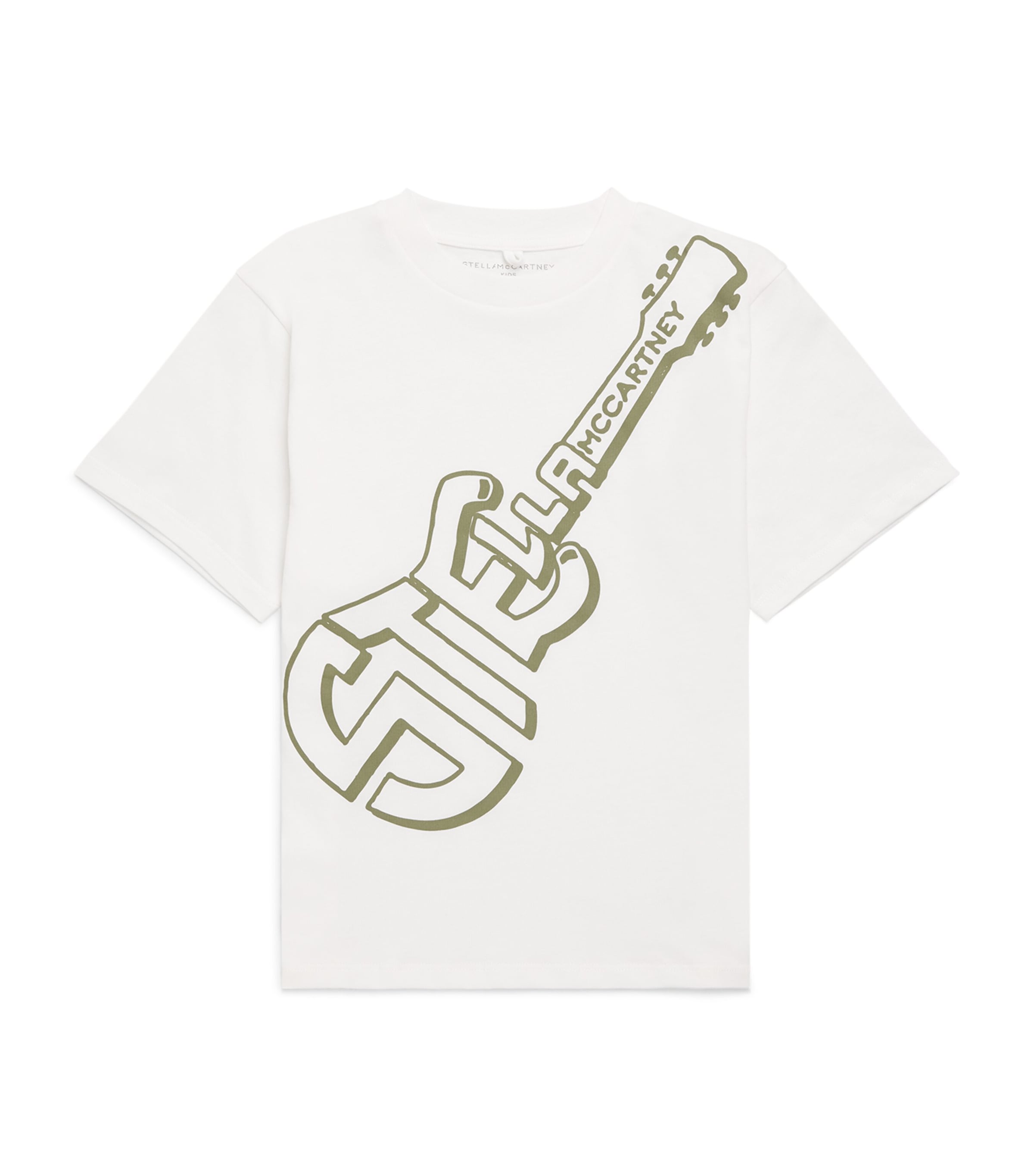 Cotton Guitar Print T-Shirt (2-14 Years)