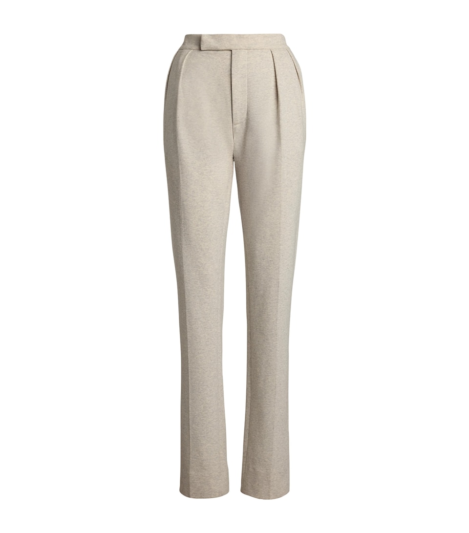 Cotton Pleated Trousers