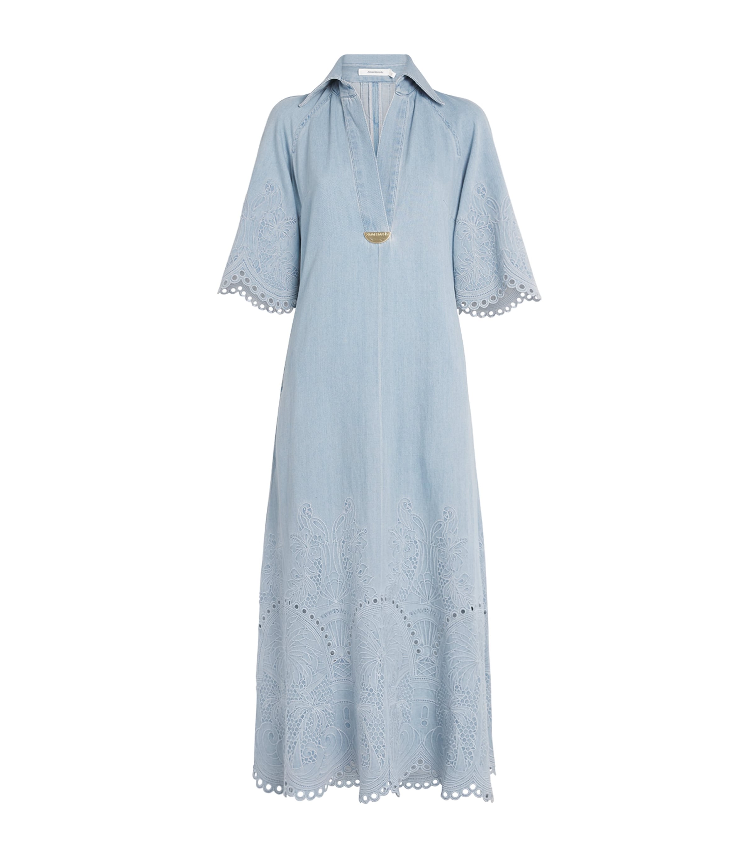 Cotton Embroidered Daylight Midi Dress