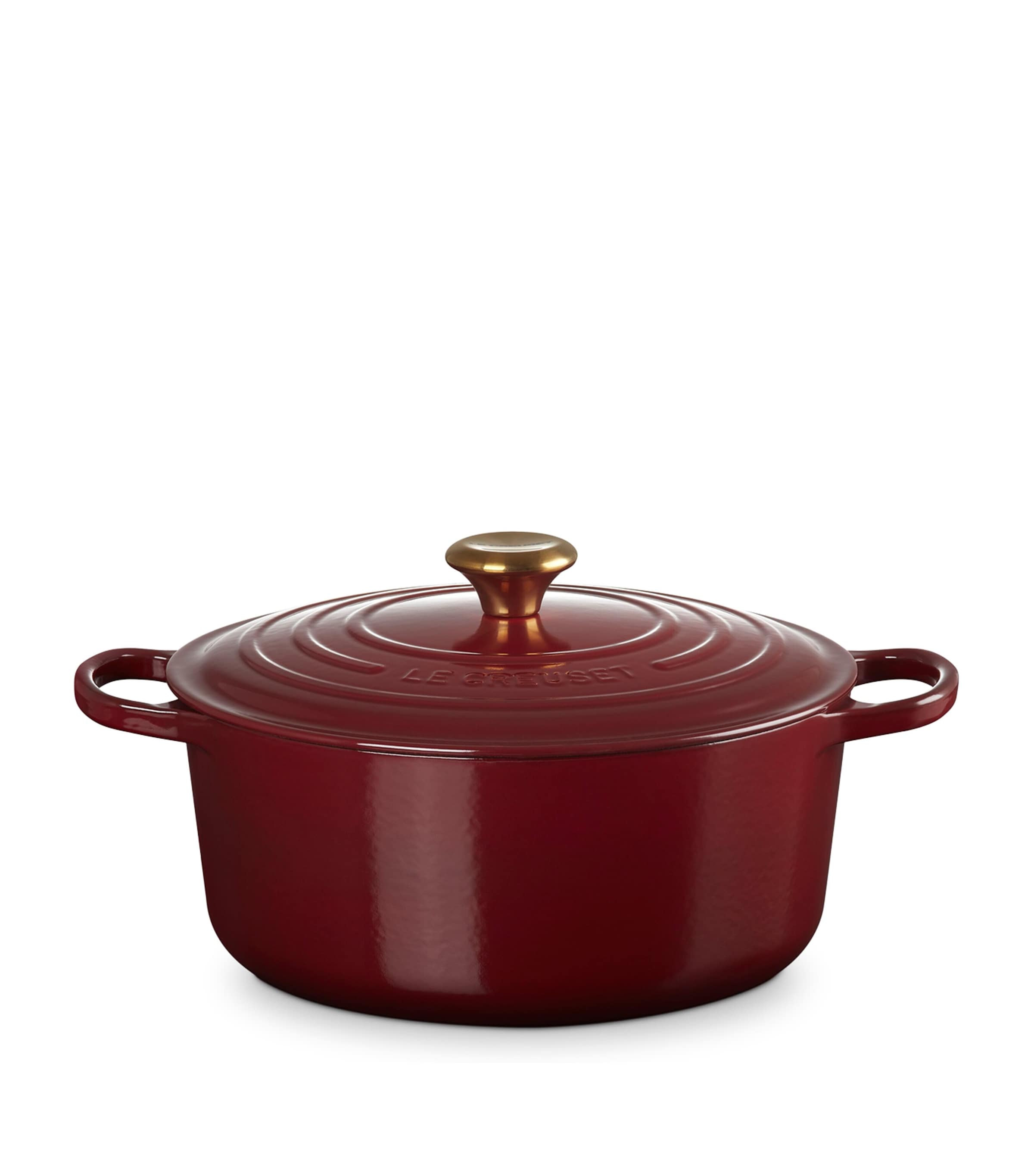 Le Creuset Cast Iron Round Casserole Dish (28cm) Garnet